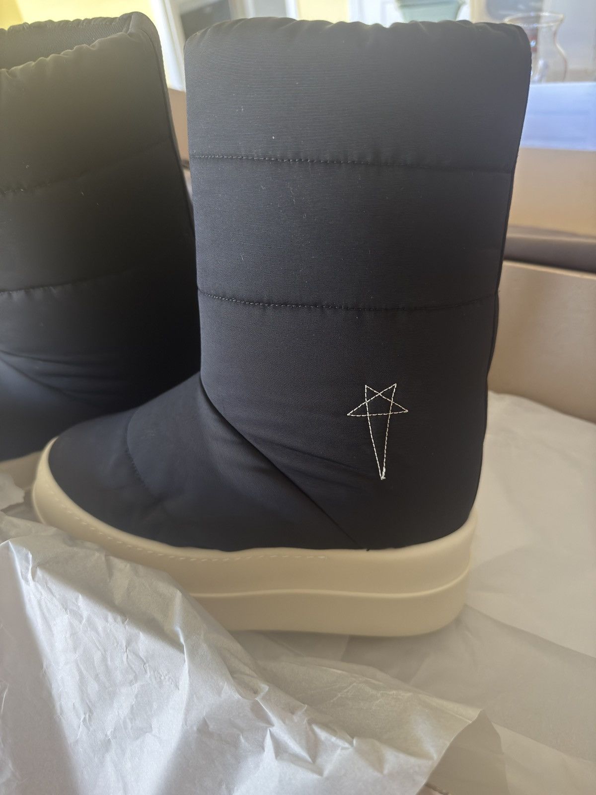 Rick Owens Rick Owens DRKSHDW Black Porterville Mega Bumper Lunar Boots Size US 9.5 / IT 39.5 - 7 Thumbnail