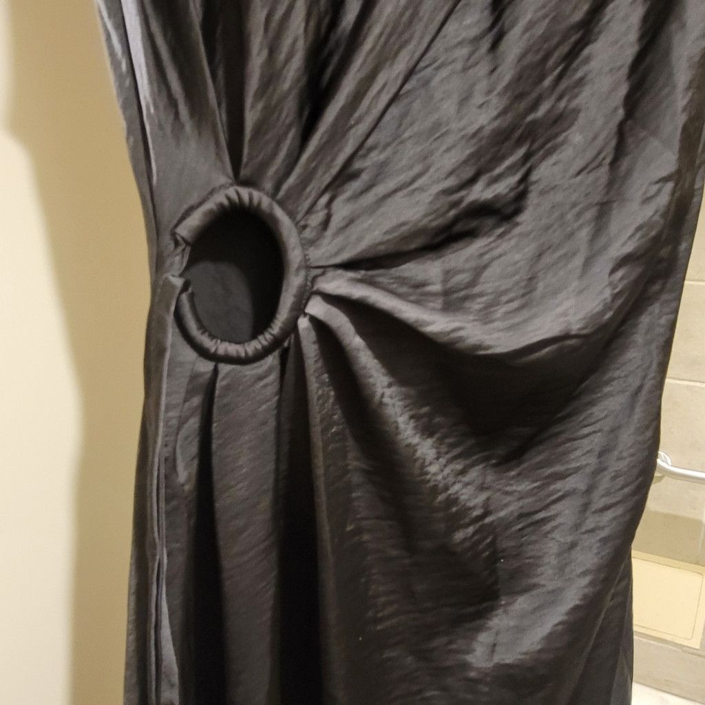 House of Harlow NWT HouseOfHarlow Ruched Circle SideCutOutSatinSlipMaxiDress Size S / US 4 / IT 40 - 6 Thumbnail