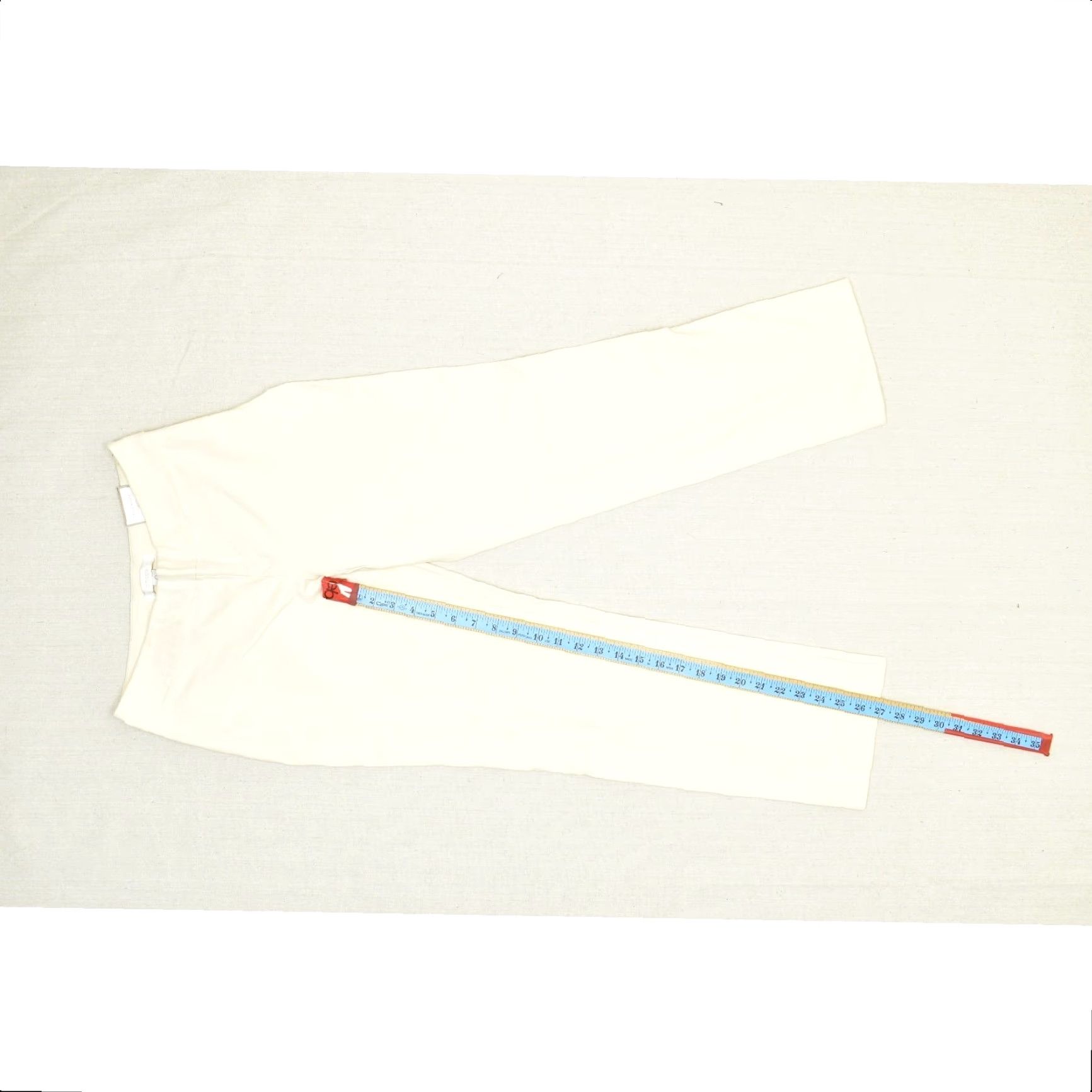 Vintage Chico's Getaway Side Zip Pants Women's 0 Regular Antique Ivory Cotton Blend Slim Pants Size 25" / US 0 / IT 36 - 4 Thumbnail