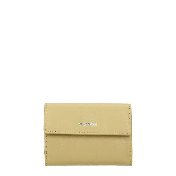 Jil Sander ob1o1e1124 Size: OS / Leather Wallet in Yellow Size ONE SIZE - 1 Thumbnail