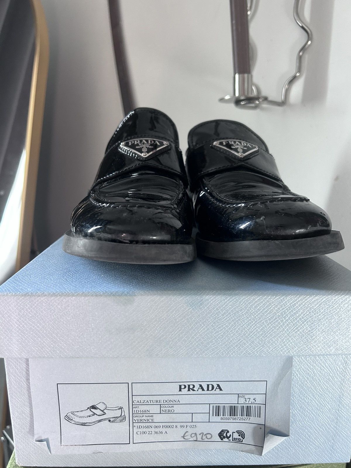 Prada Prada loafers patent leather Size US 7.5 / IT 37.5 - 2 Thumbnail