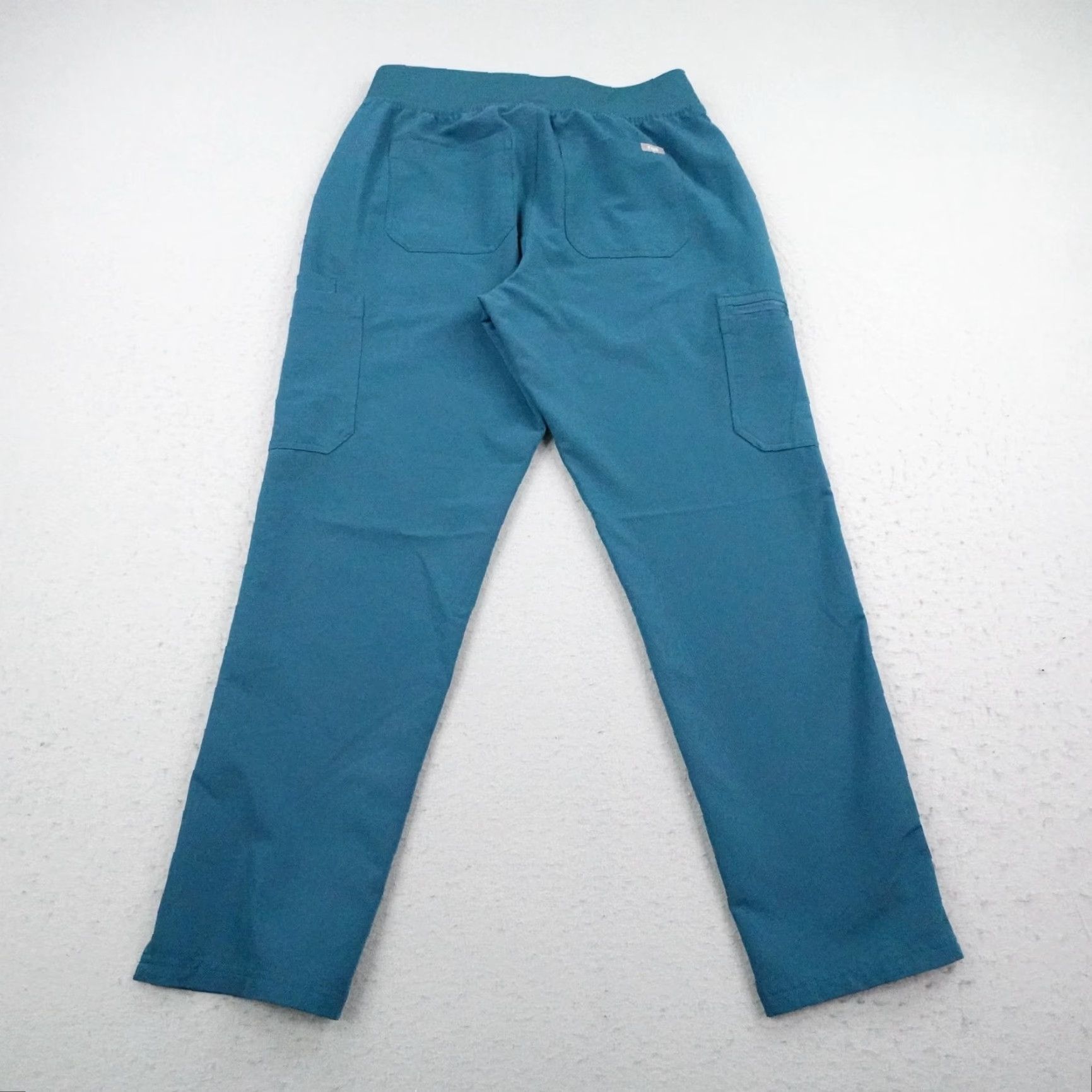 Vintage FIGS Pants Womens Large Blue Teal Yola Cargo Scrub Bottoms Nurse Medical 4911 Size 36" / US 14 / IT 50 - 4 Thumbnail