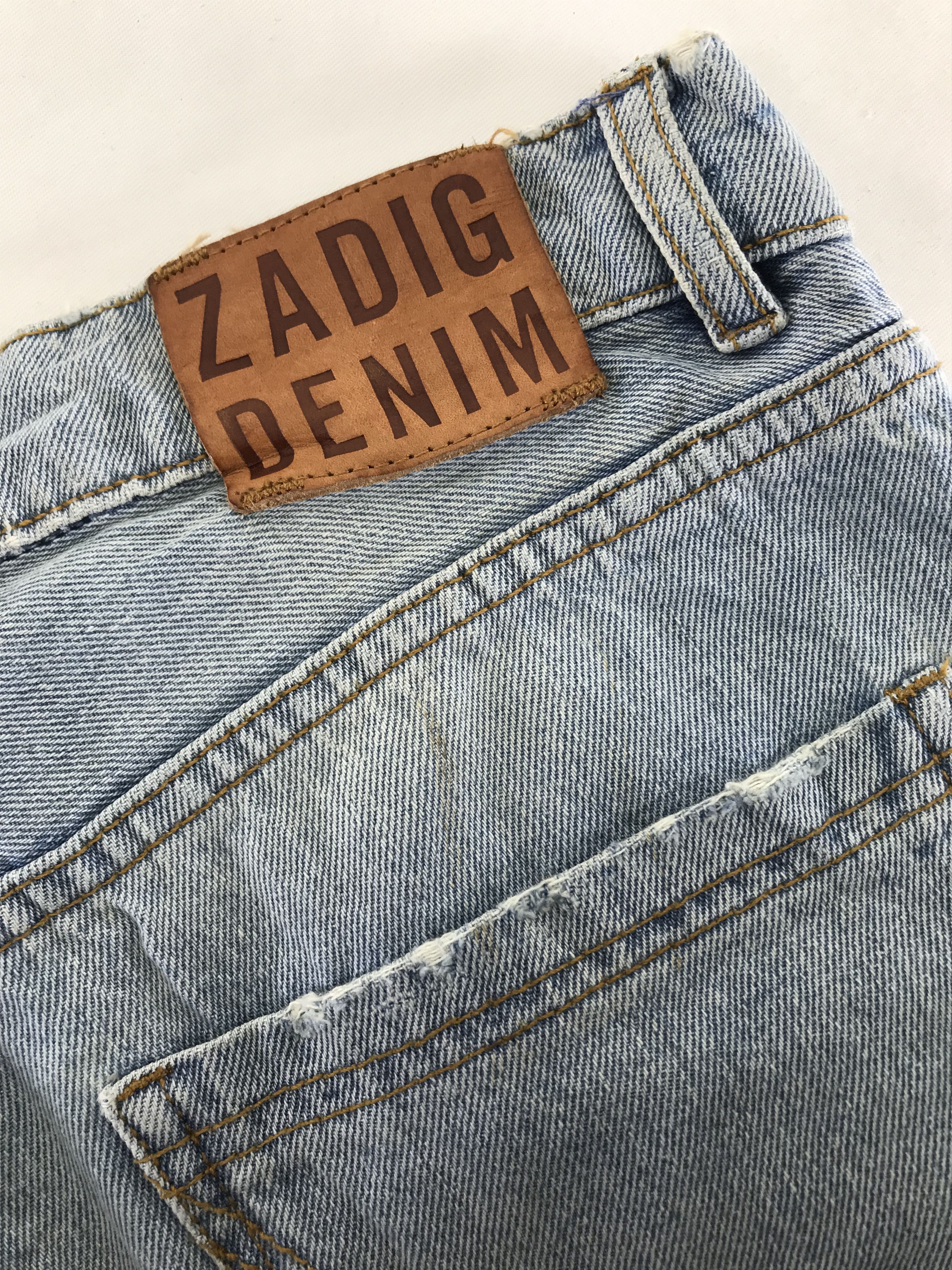 Zadig & Voltaire Zadig & Voltaire Buttons Fly Distressed Jeans Size US 31 - 11 Thumbnail