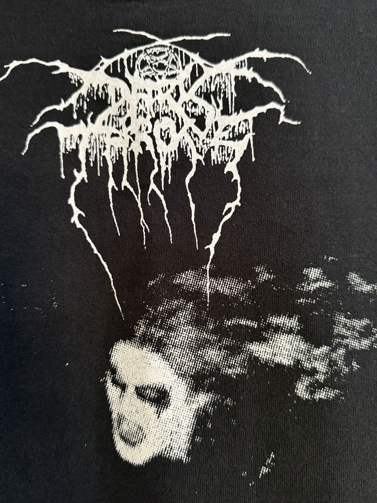 Band Tees Vintage 90s Dark Throne Black Metal Band Faded Ireland Tee Size US XL / EU 56 / 4 - 5 Thumbnail