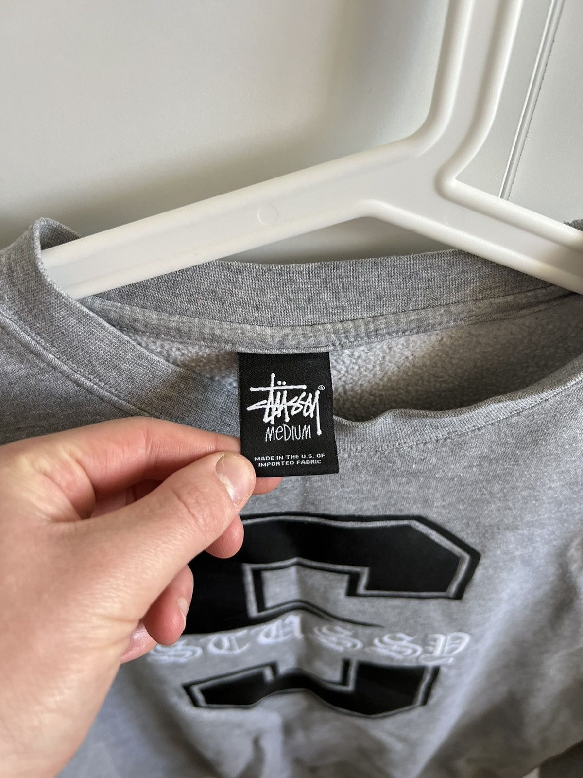 Stussy Stussy grey cotton s-logo sweatshirt Size US M / EU 48-50 / 2 - 3 Thumbnail
