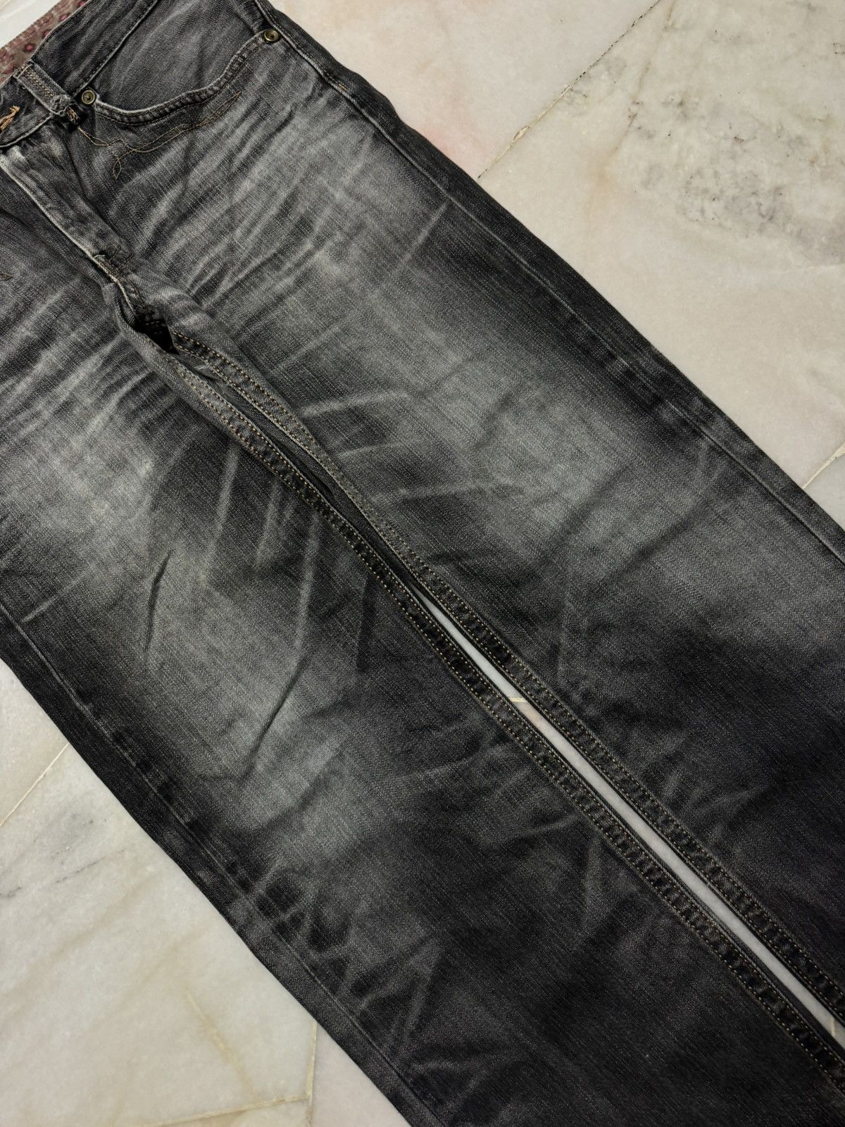 Japanese Brand 💥THRASHED💥90s STYLE EDWIN XV SICK SANDWASHED RARE FADES Size US 35 - 5 Thumbnail