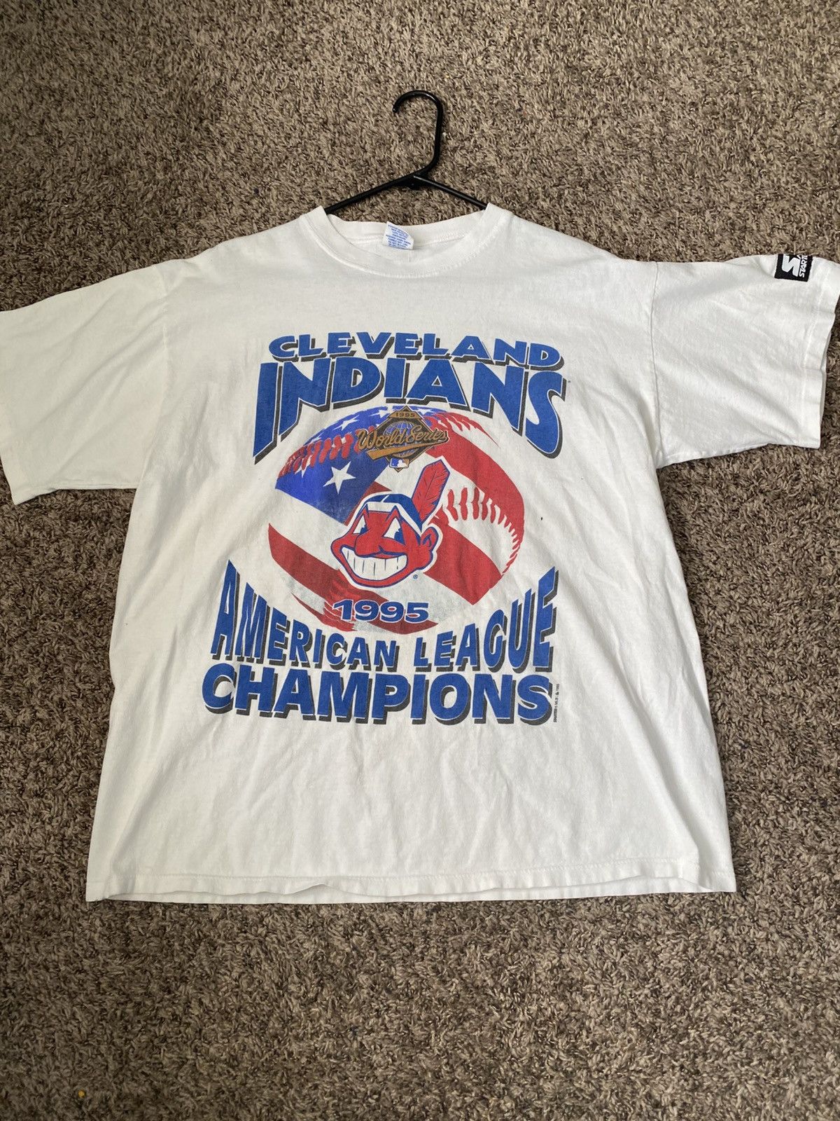 Vintage Vintage Indians World Series 1995 Size US L / EU 52-54 / 3 - 1 Thumbnail