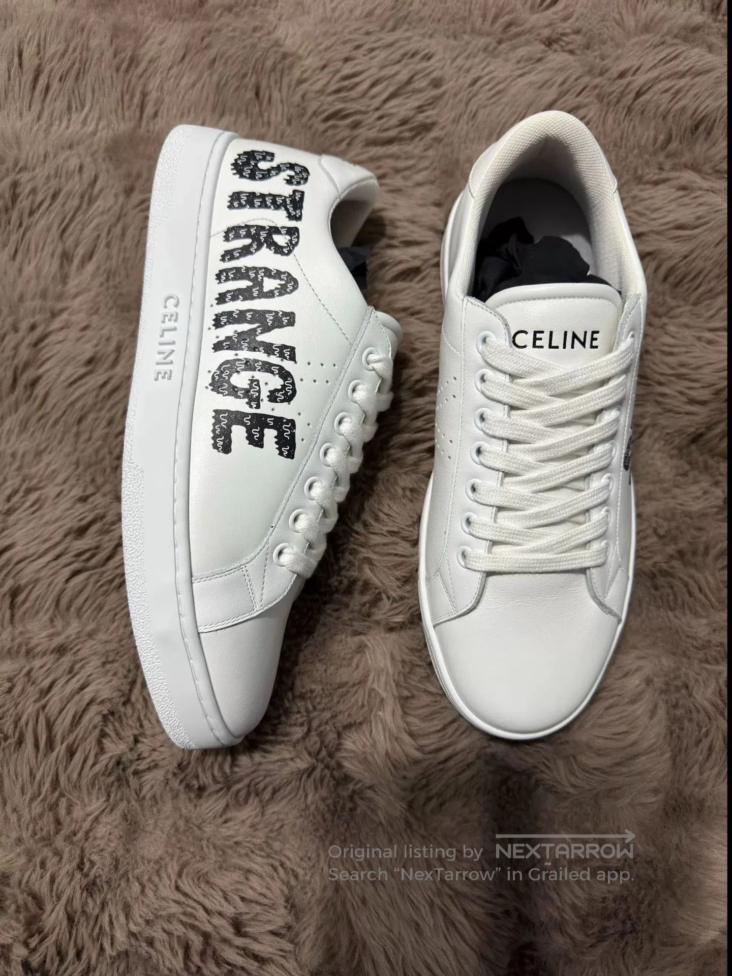 Celine celine classic white sneakers with logo. Size US 8 / EU 41 - 1 Thumbnail
