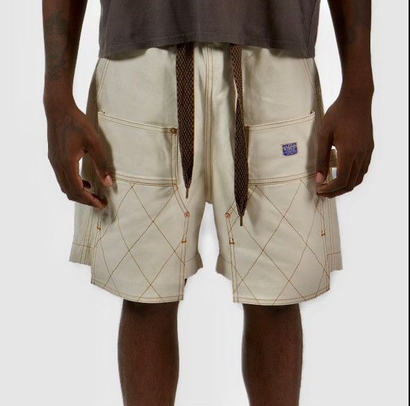 Kapital Beige Panel Cargo Shorts