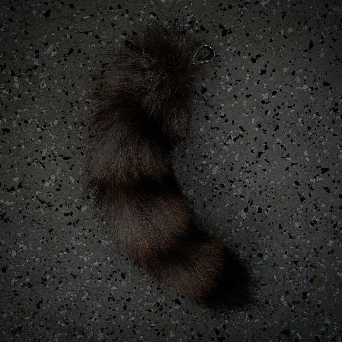 image of Avant Garde x Miu Miu Prada Faux Fur Keychain in Brown, Men's