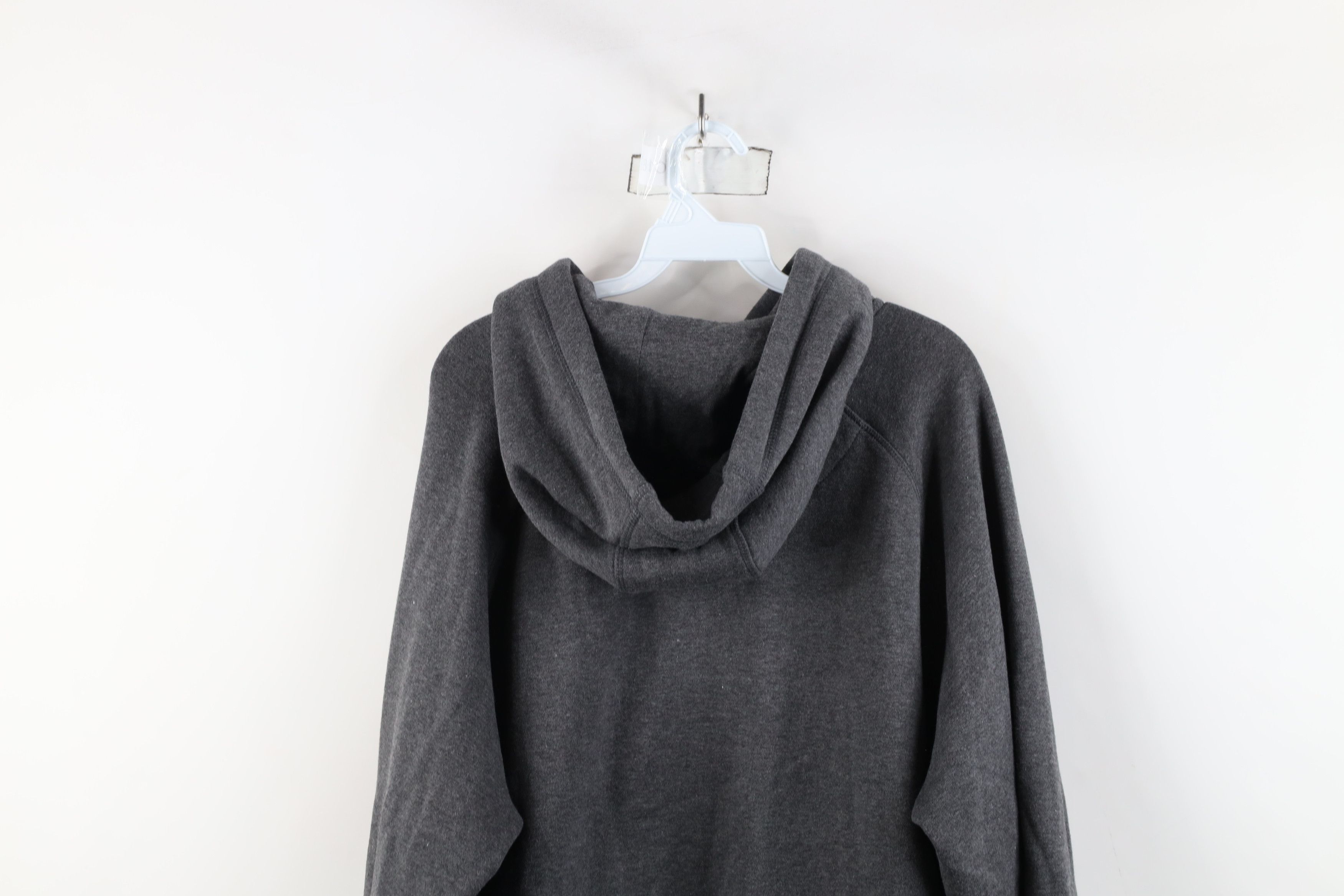 Vintage Vintage 90s Y2K Streetwear Henley Hoodie Sweatshirt Gray Size US XXL / EU 58 / 5 - 12 Thumbnail