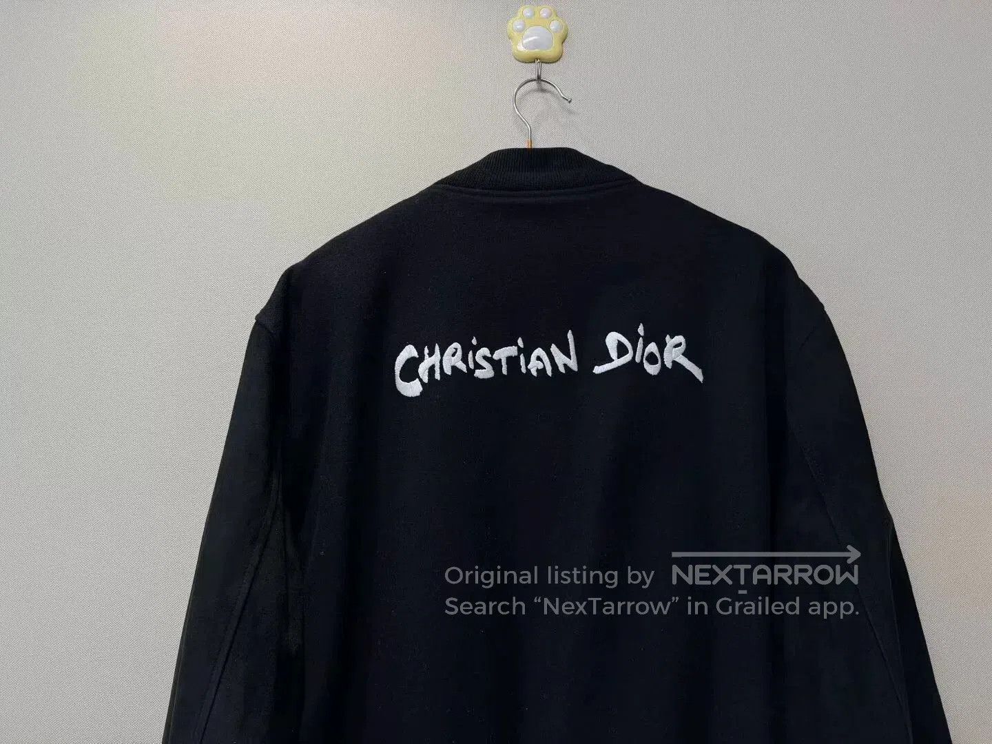 Dior dior black suede sleeve baseball jacket. Size US L / EU 52-54 / 3 - 5 Thumbnail