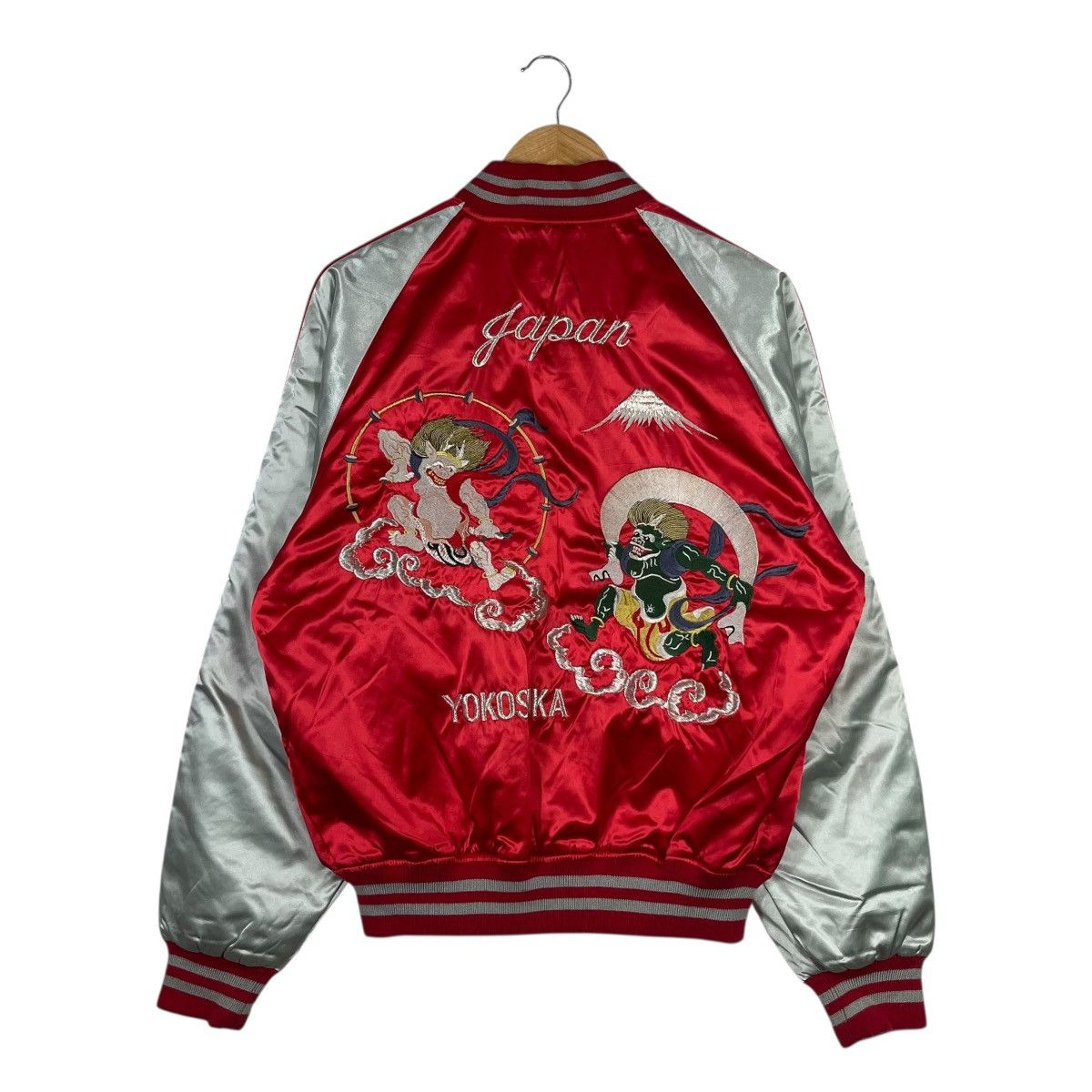Hoshihime Vintage Hoshihime Yokosuka Sukajan Jacket Red Satin Souvenir Size US M / EU 48-50 / 2 - 4 Thumbnail
