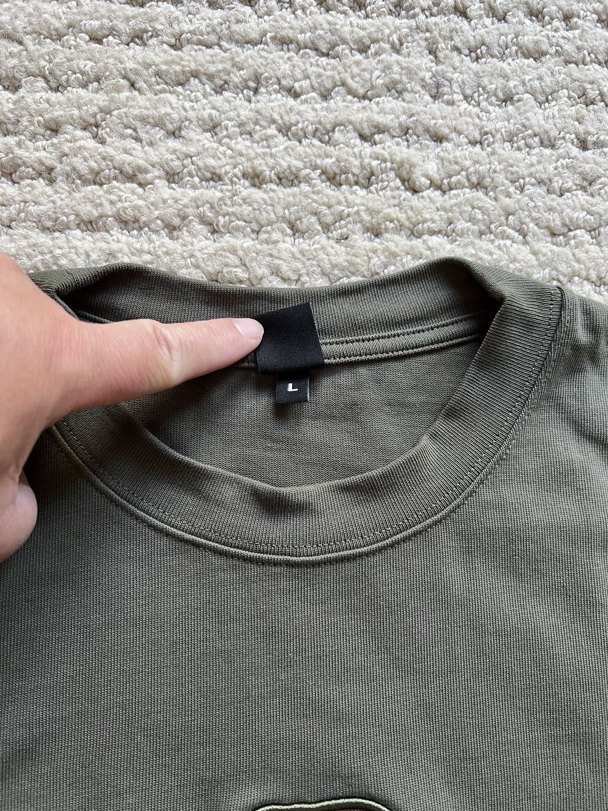 Brain Dead Brain Dead Heavyweight Tonal “Logo Head” Embroidered T-Shirt Size US L / EU 52-54 / 3 - 5 Thumbnail