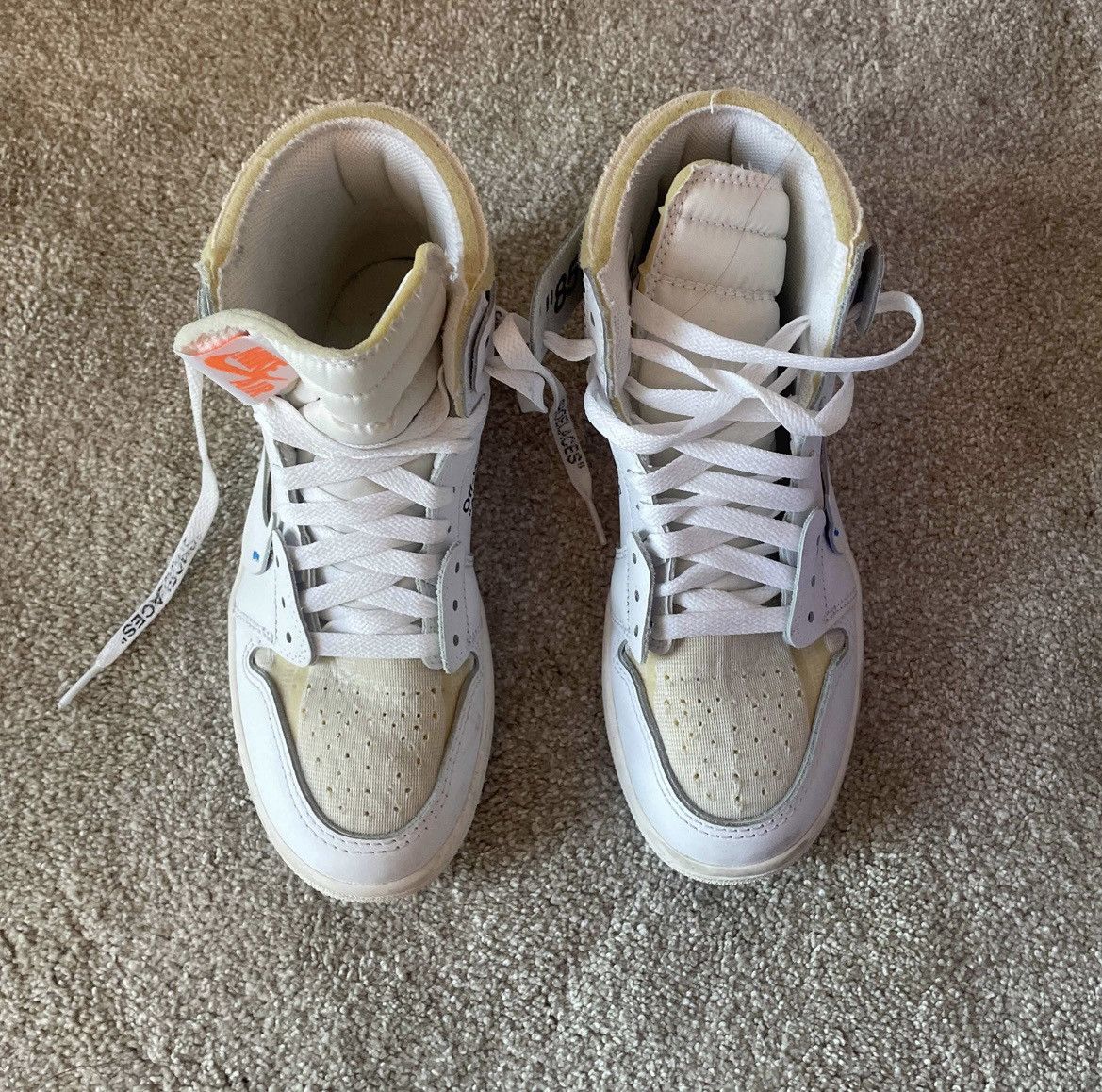 Nike × Off-White Off-White x Air Jordan 1 Retro High OG BG ‘White’ 2018 Size US 5.5 / EU 38 - 4 Thumbnail