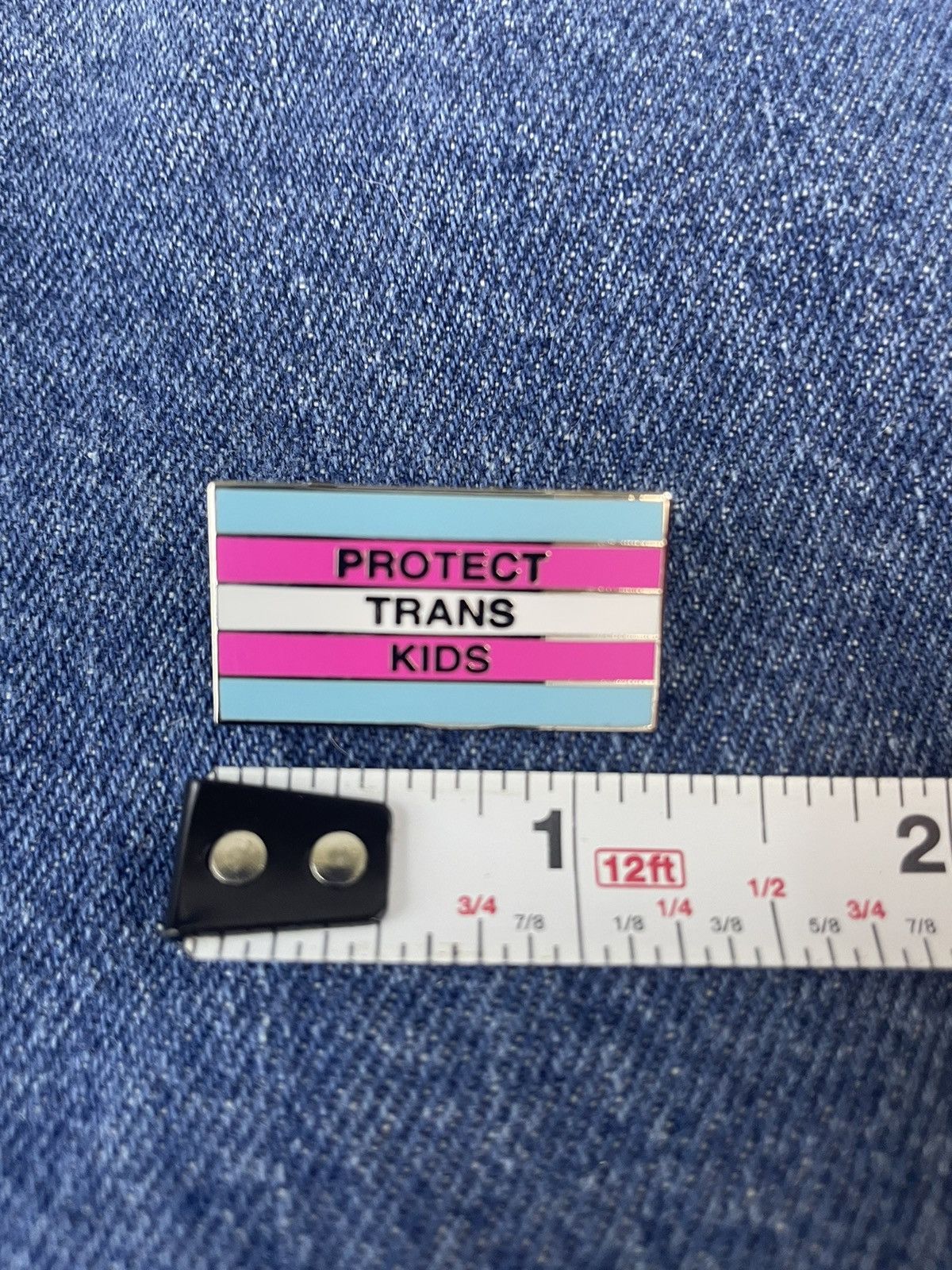 Other Protect Trans Kids Enamel Pin Size ONE SIZE - 3 Thumbnail