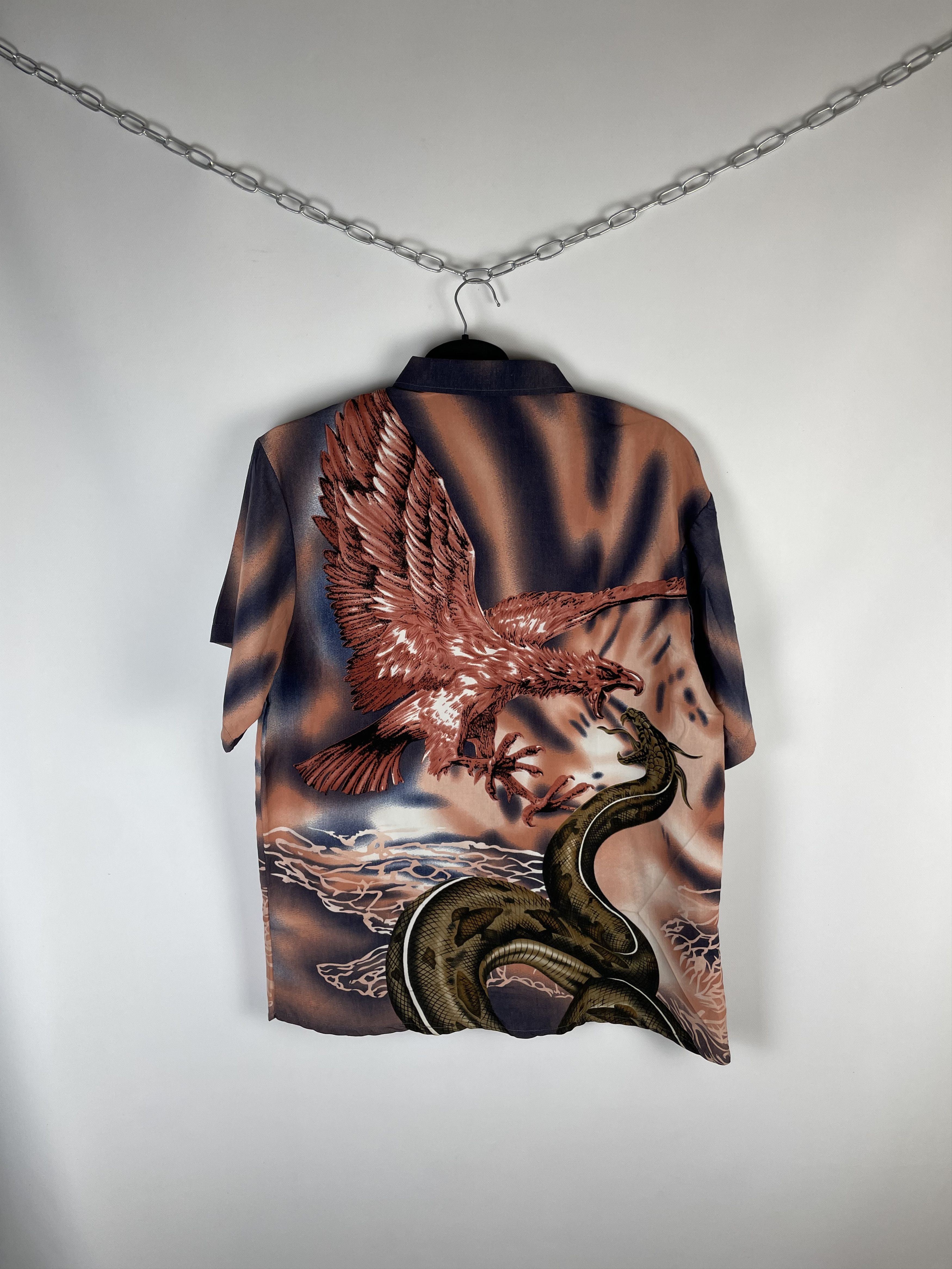 Japanese Brand Vintage Japanese Style Art Dragon Streetwear Shirt Size US L / EU 52-54 / 3 - 6 Thumbnail