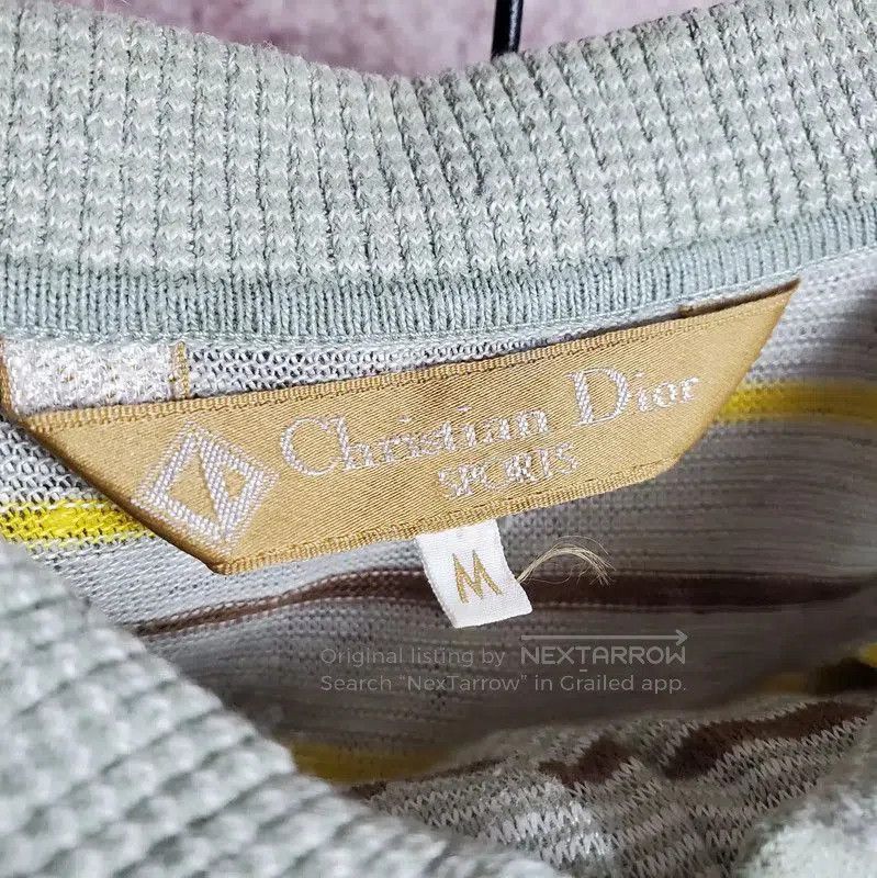 Dior Dior Summer Gray Striped Short Sleeve Top . Size M / US 6-8 / IT 42-44 - 8 Thumbnail