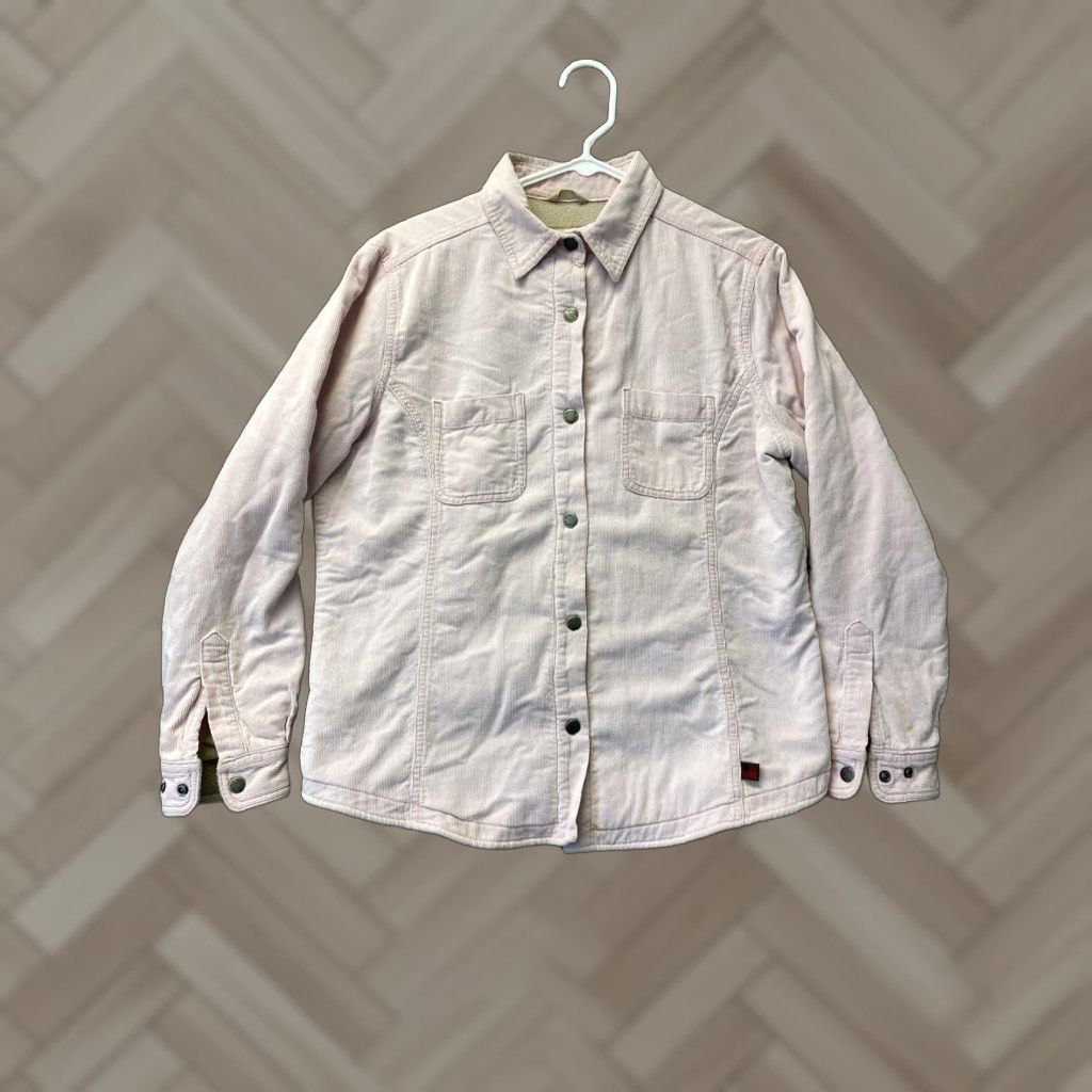 Vintage VINTAGE Woolrich Women's Corduroy Jacket M Pink Casual Outdoor Fleece-Lined Size M / US 6-8 / IT 42-44 - 1 Thumbnail
