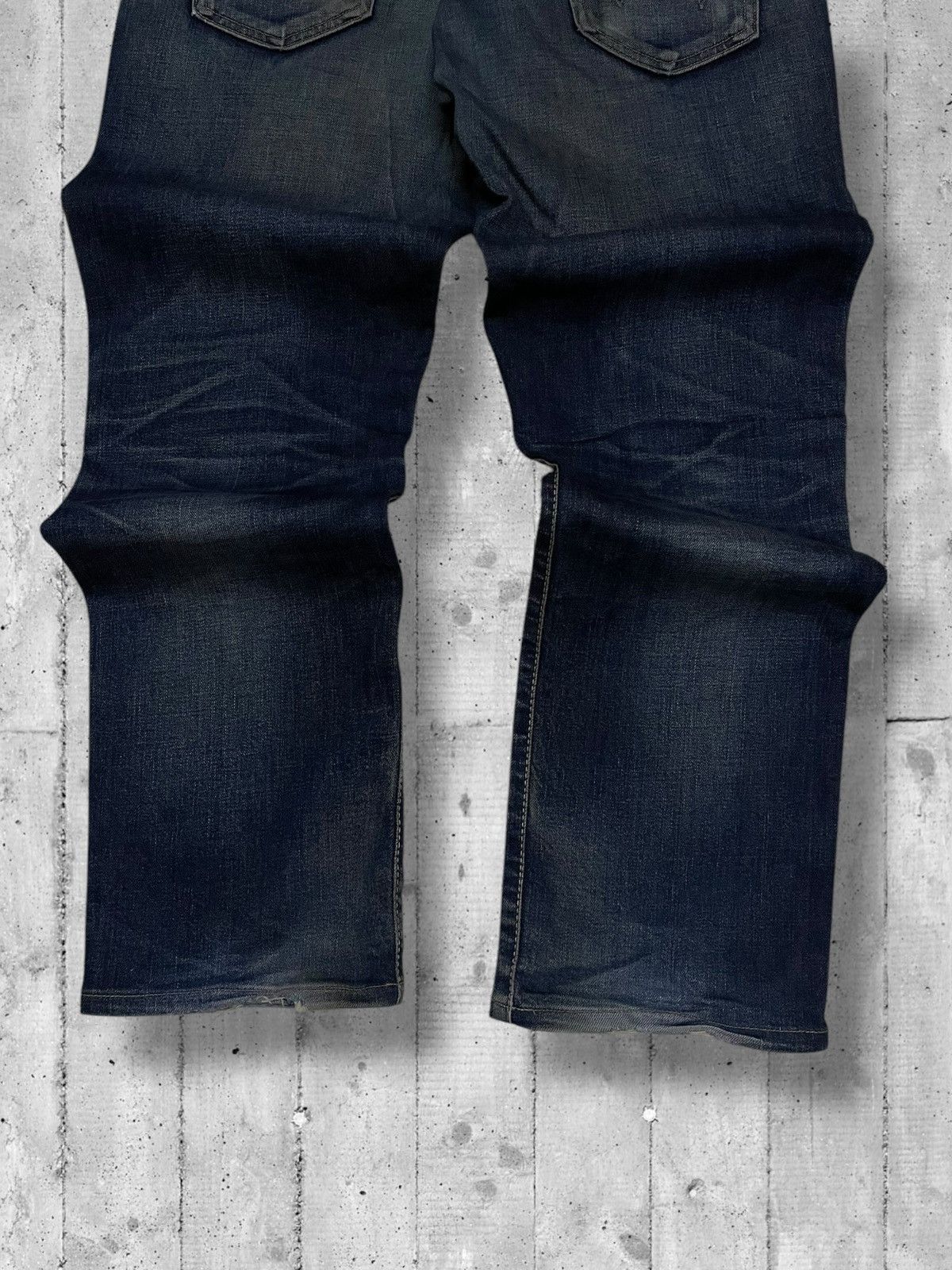 Designer × Edwin × Vintage Vintage 1990s Japan Designer Edwin Distressed Dirt Denim Size US 32 / EU 48 - 10 Thumbnail