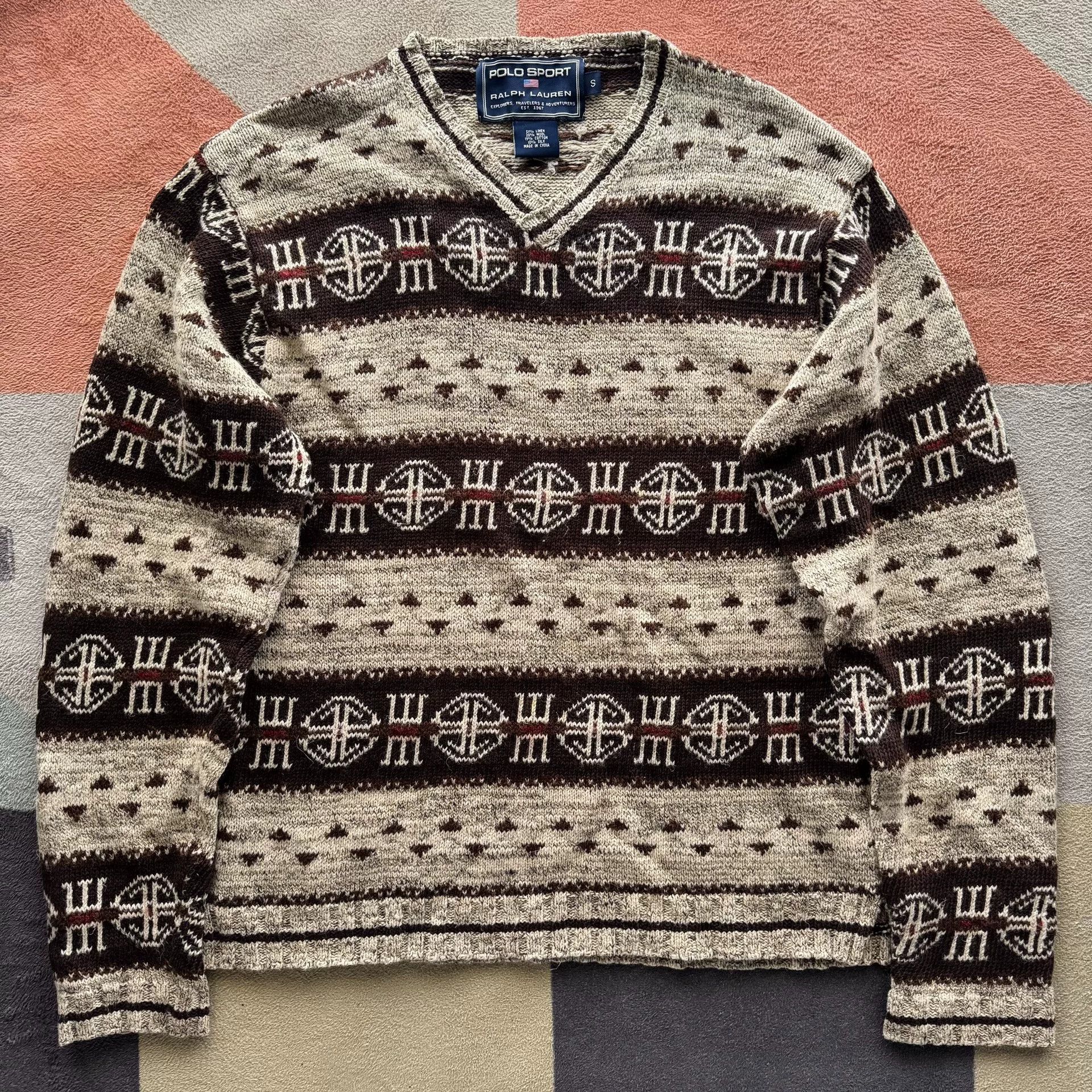 Ralph Lauren Sport Ralph Lauren Polo Sport Navajo Sweater Size US S / EU 44-46 / 1 - 1 Thumbnail