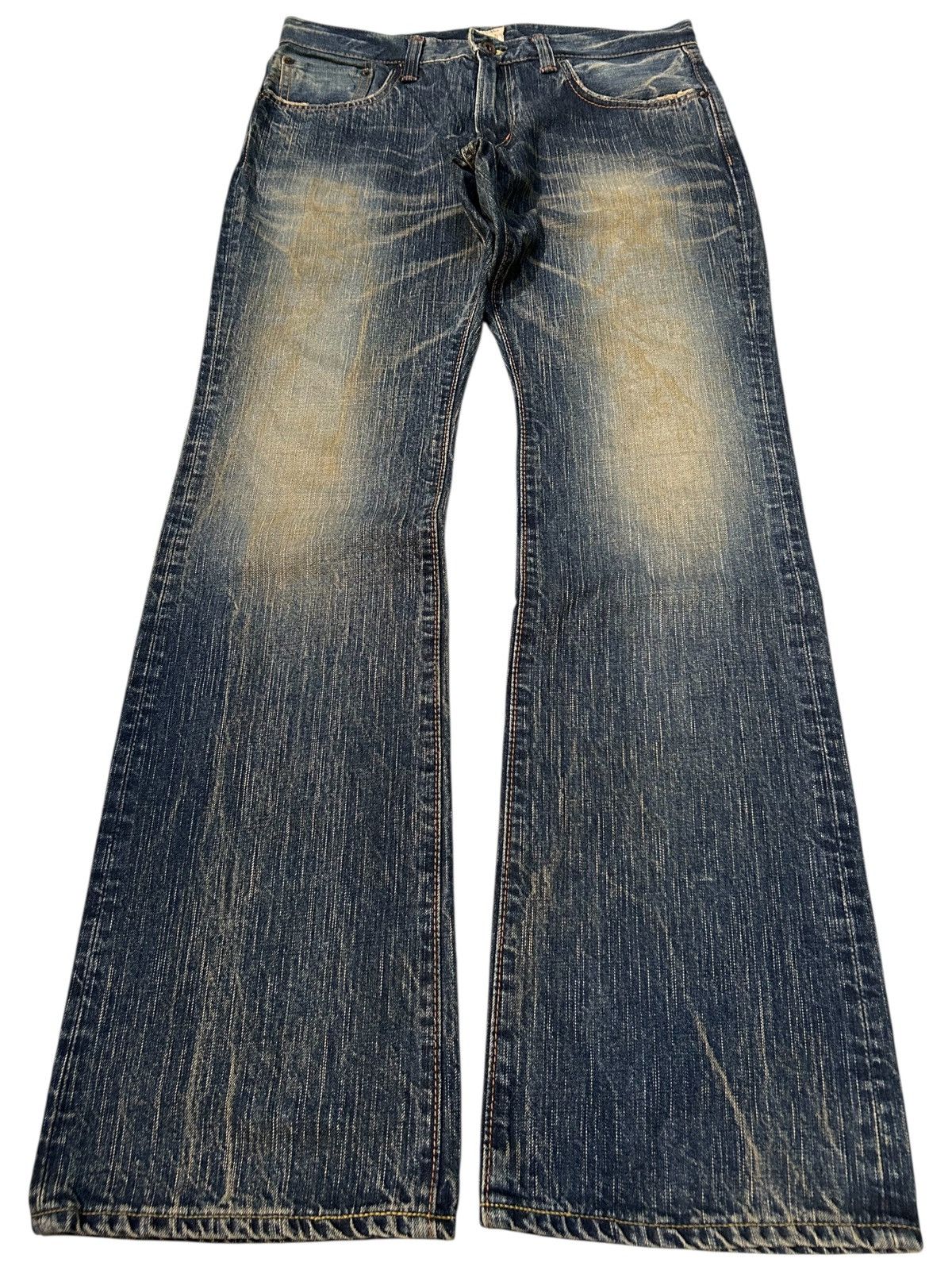 Edwin × Kapital × Vintage Vintage Edwin Flare Japanese Punk Style Denim Jeans Size US 33 - 3 Thumbnail