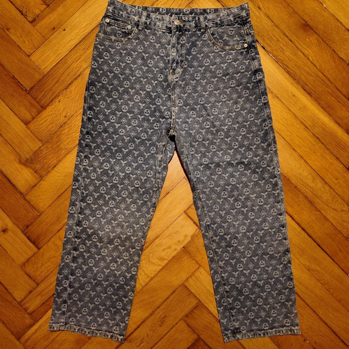 Other Monogram Jeans W32/33 Y2K Denim Size US 31 - 1 Thumbnail