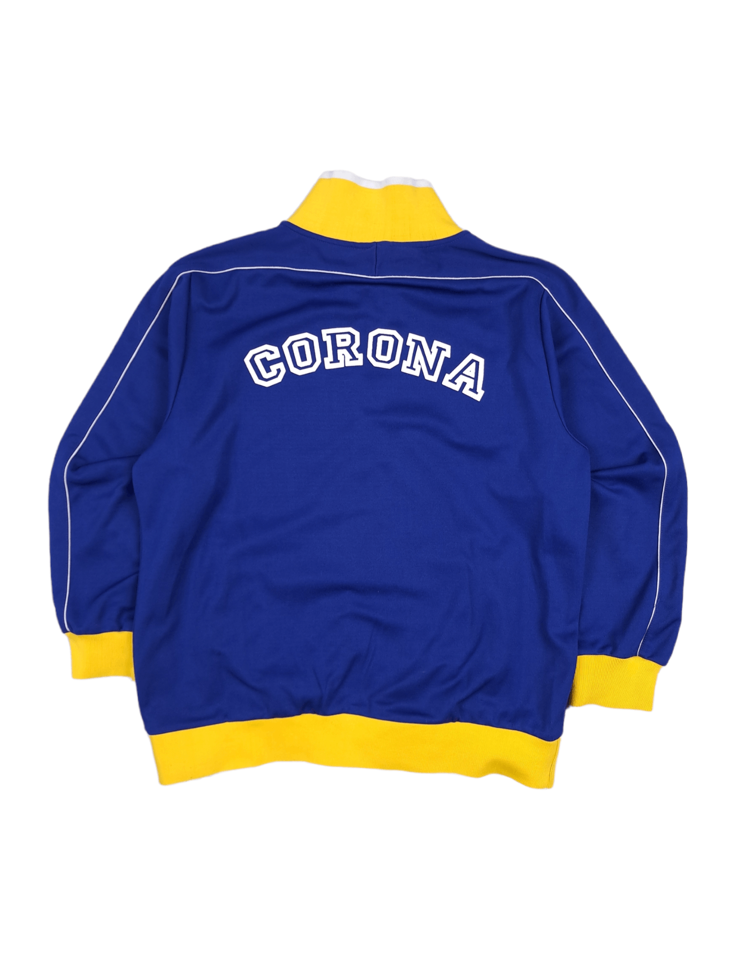 Budweiser × Vintage 💎 Vintage Y2K Corona Extra Zip Up Blue Yellow Sweatshirt Size US XL / EU 56 / 4 - 2 Thumbnail