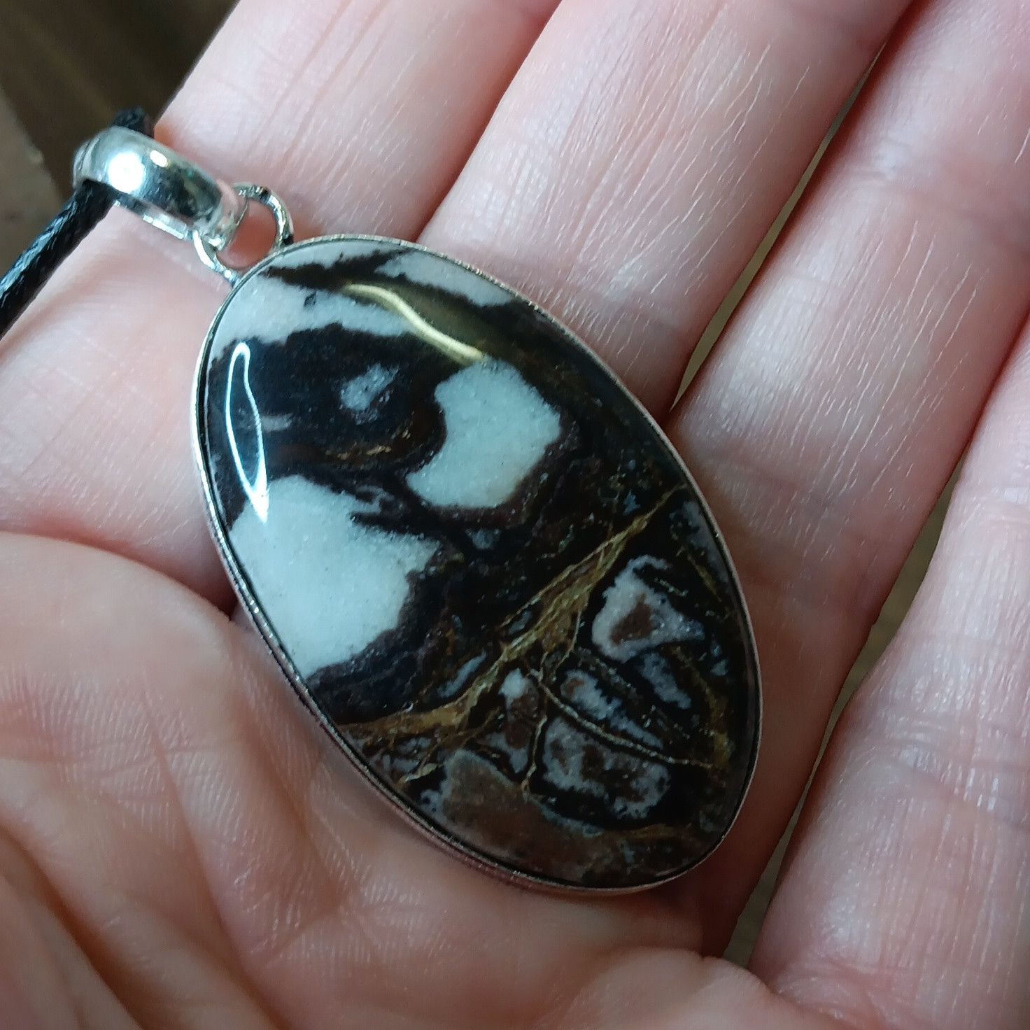 Other Picasso Jasper gemstone pendant necklace Size ONE SIZE - 5 Thumbnail