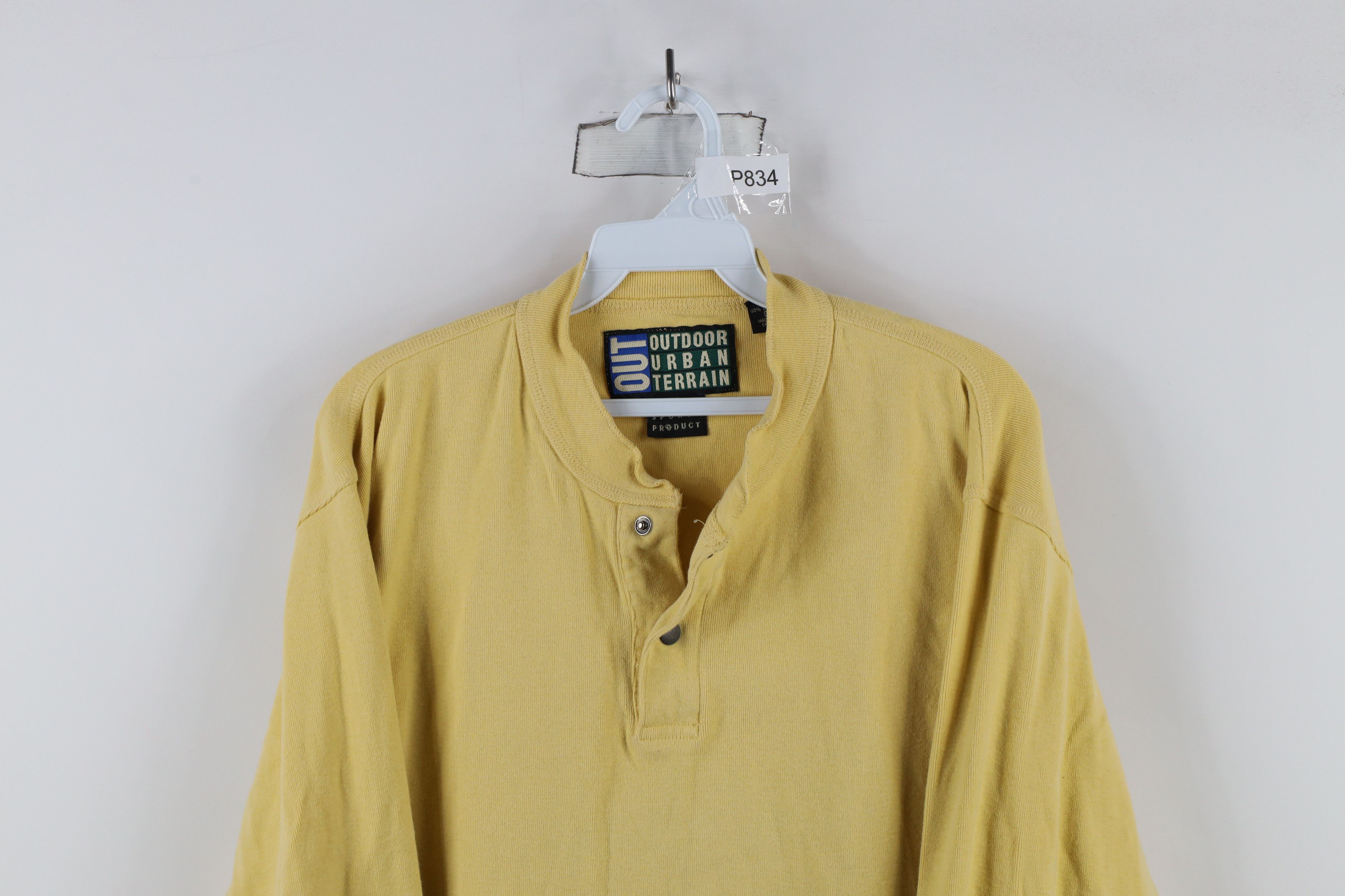 Vintage Vintage 90s Streetwear Heavyweight Ribbed Henley T-Shirt Size US S / EU 44-46 / 1 - 3 Thumbnail