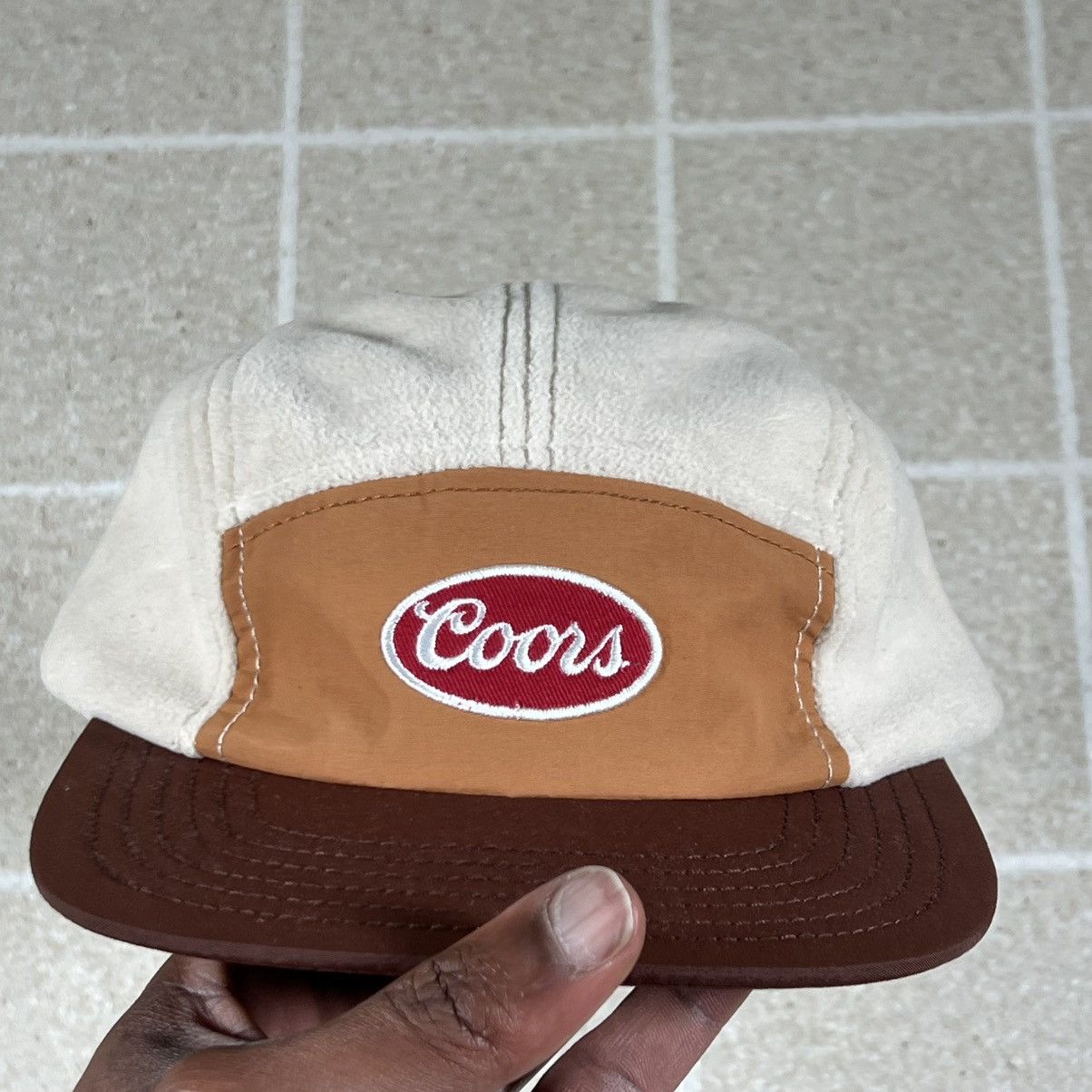 Other Coors Banquet Fleece Adjustable Strapback Hat Cap Tan Brown Size ONE SIZE - 1 Thumbnail