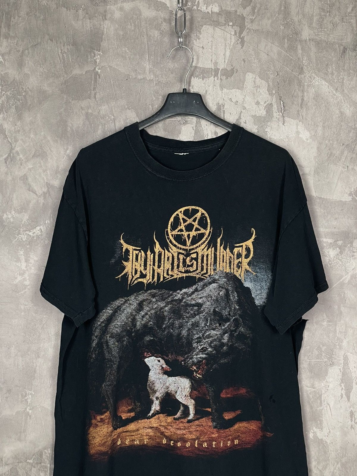 Band Tees × Vintage Vintage Punk Trashed THY ART IS MURDER Rare Band T shirt Size US M / EU 48-50 / 2 - 2 Thumbnail