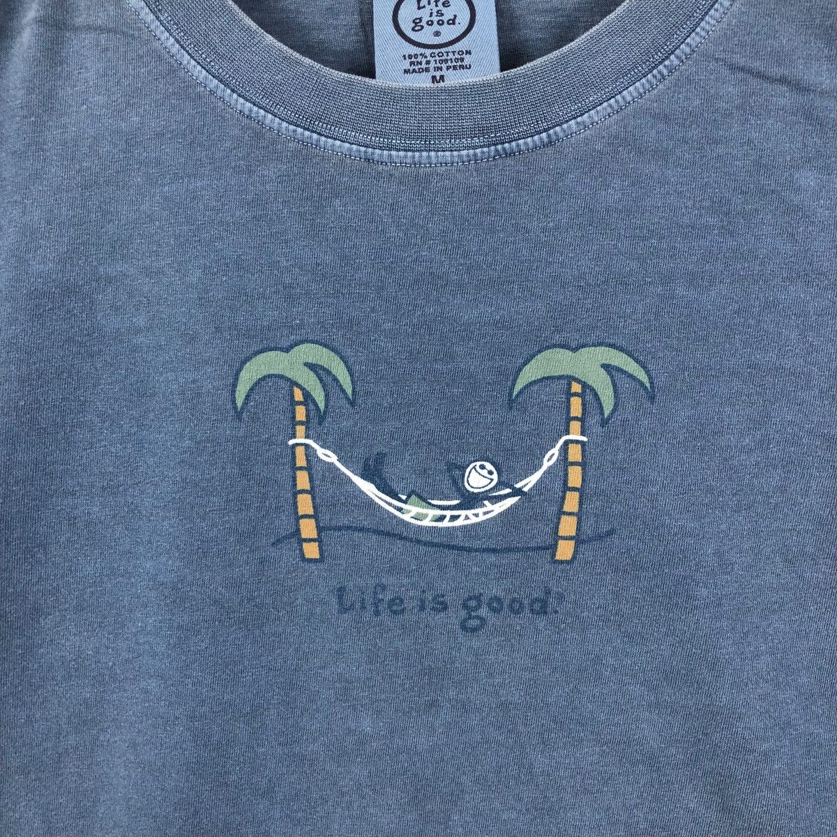 Vintage Vintage LIFE IS GOOD T Shirt Hawaii Style Size M Size US M / EU 48-50 / 2 - 3 Thumbnail
