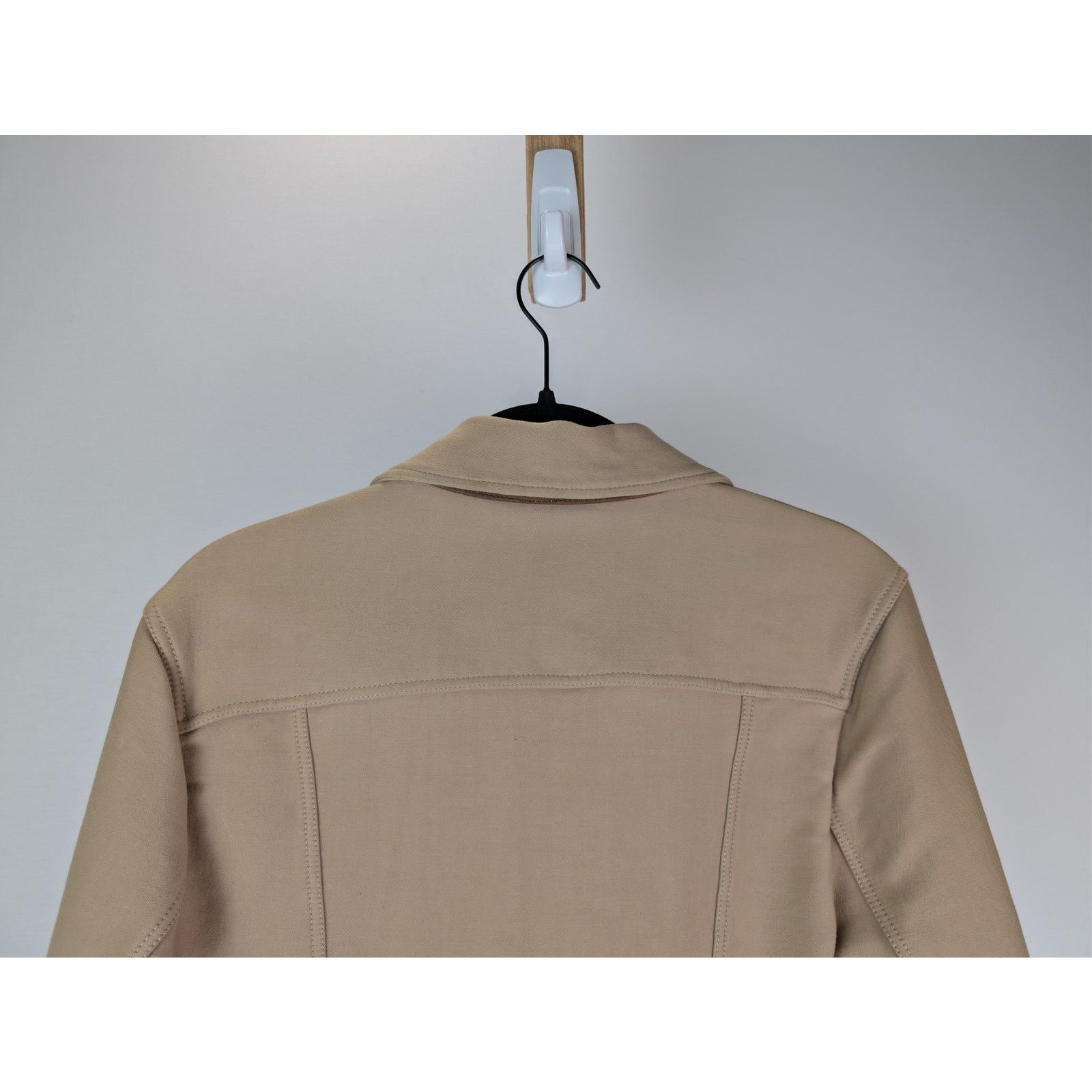 Tom Ford o1rshd1 Stretch Cotton Trucker Jacket in Beige Size US M / EU 48-50 / 2 - 12 Thumbnail