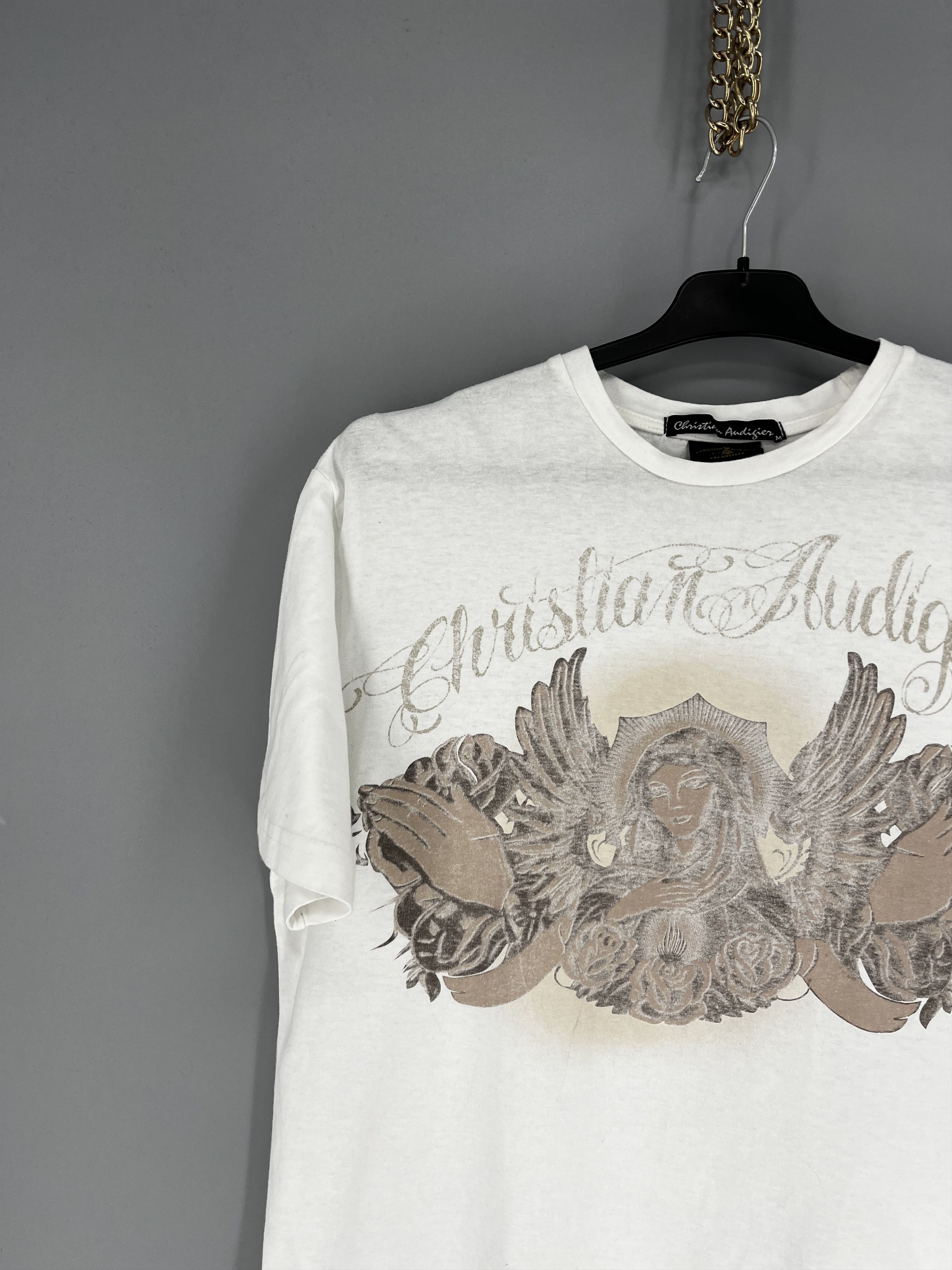 Christian Audigier Vintage Y2K Christian Audigier Women’s T-Shirt Size L / US 10 / IT 46 - 4 Thumbnail