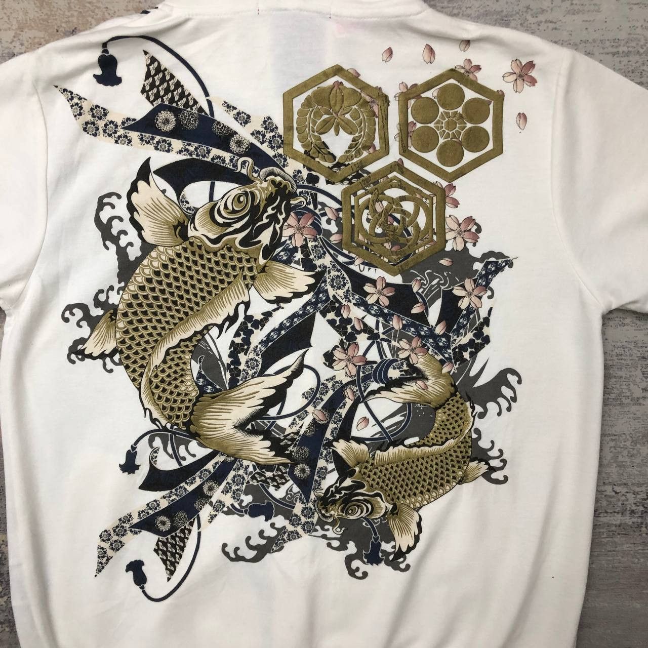 Japanese Brand Y399 JAPAN SUKAJAN KOI HOODIE Size L / US 10 / IT 46 - 5 Thumbnail