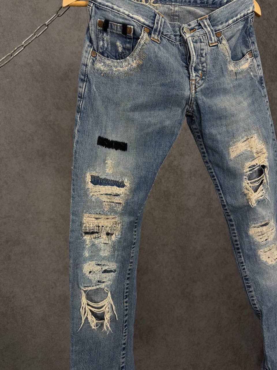 Allsaints Allsaints vintage designer distressed denim jeans Size US 28 / EU 44 - 4 Thumbnail