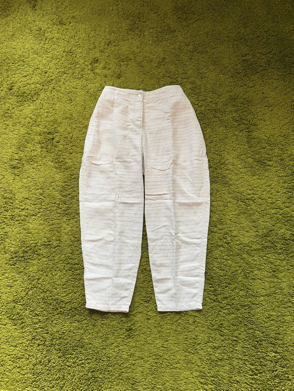 Hysteric Glamour × OSKA Oska avant garde 100% linen wide leg barrel pants Y2K Size 30" / US 8 / IT 44 - 1 Thumbnail