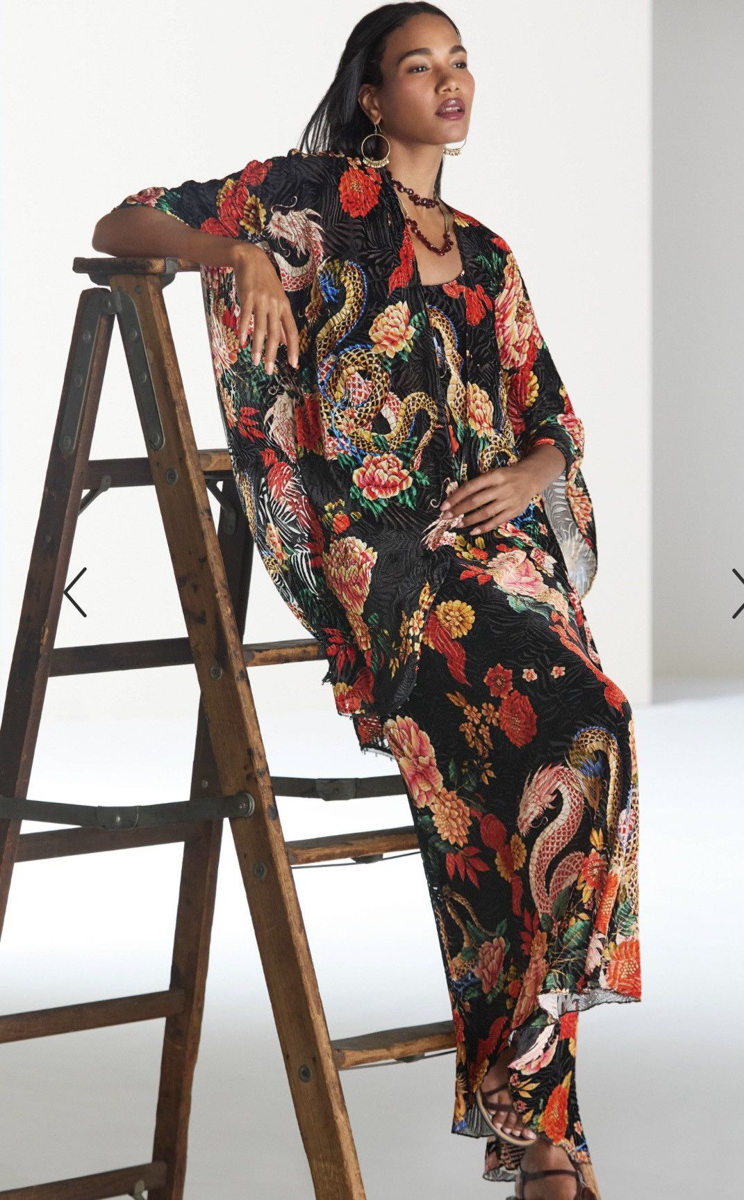 Johnny Was Johnny Was S silk Asian dragon maxi dress kanako Levi burnou Size S / US 4 / IT 40 - 11 Thumbnail