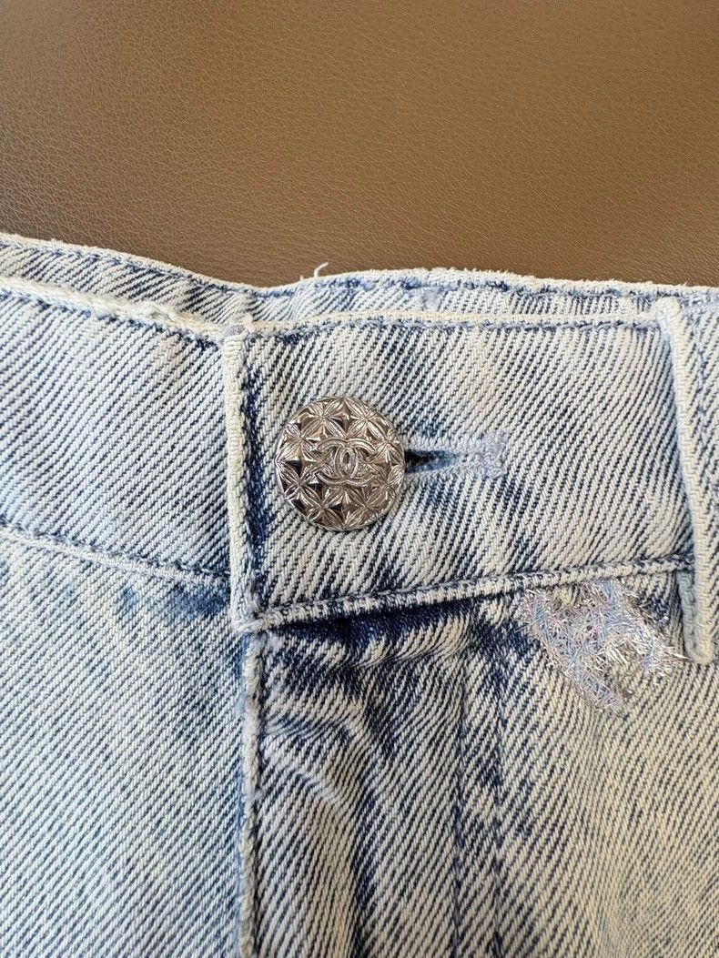 Chanel Chanel Blue snowflake sequin logo radish pants Size 42" / US 20 - 4 Thumbnail