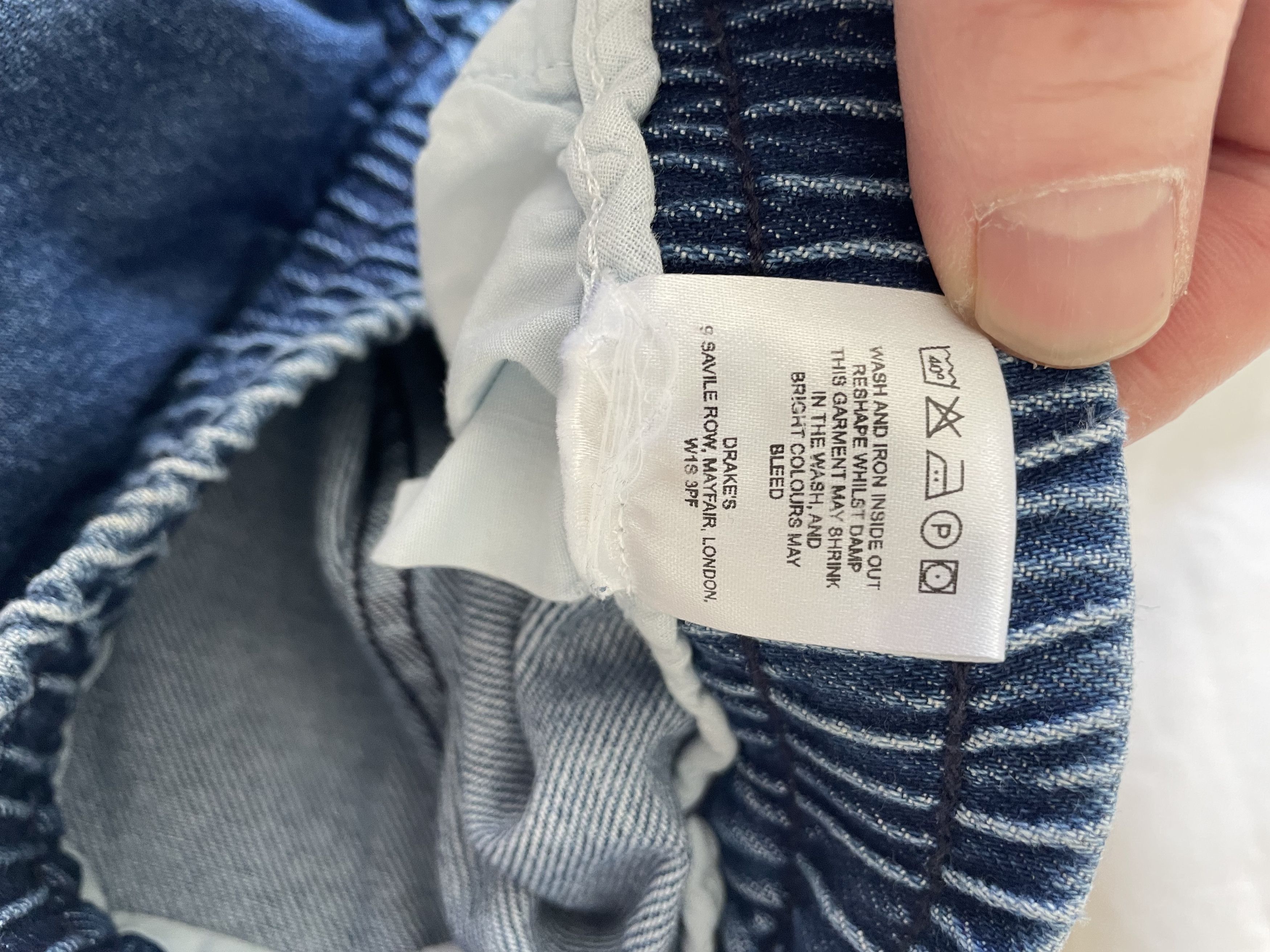 Drake's Stonewashed denim shorts Size US 32 / EU 48 - 10 Thumbnail