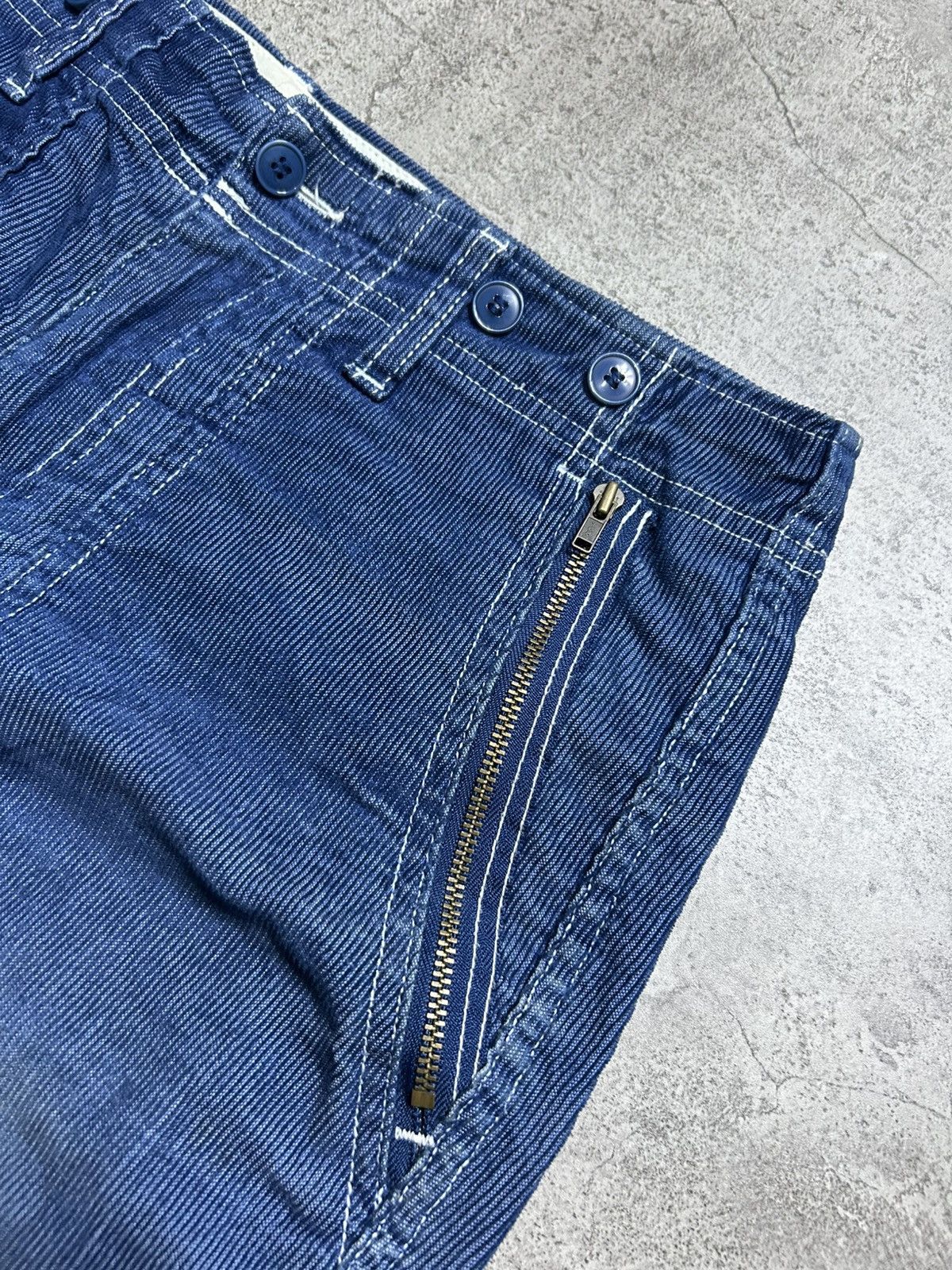 Ne-Net Ne Net by Issey Miyake Blue Corduroy Pants Size US 30 / EU 46 - 3 Thumbnail