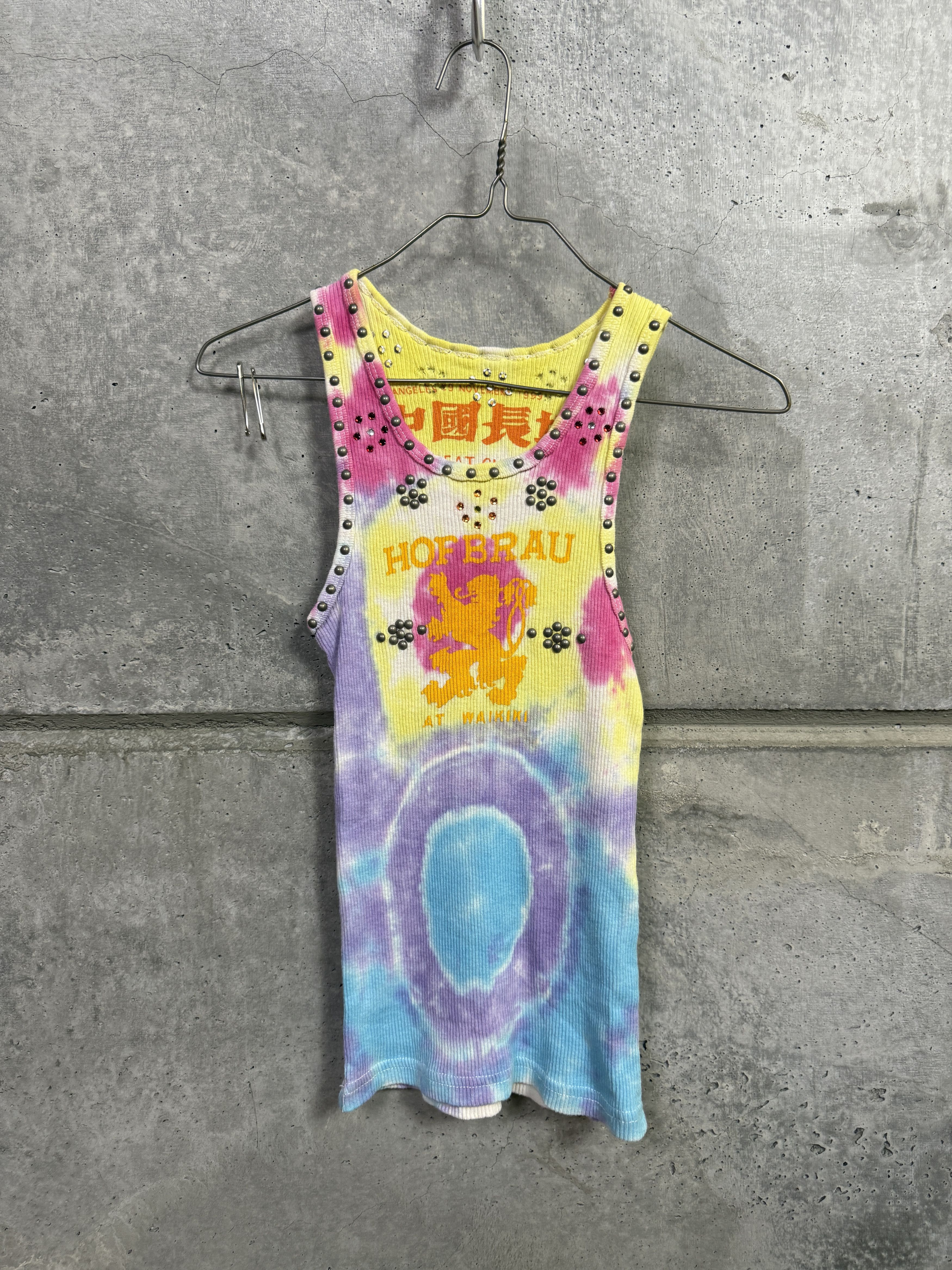 The Great China Wall Great China Wall x Hot Mess Tie Dye Studded Tank Top Size M / US 6-8 / IT 42-44 - 1 Thumbnail