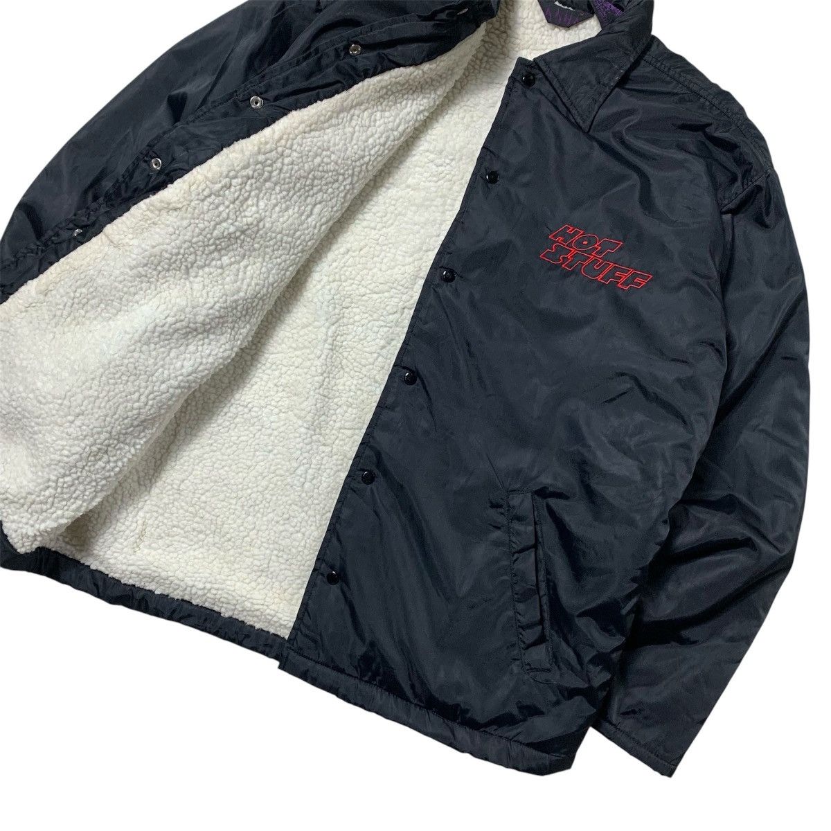 Vintage Vintage 90s Red Devil Coach Jacket Black Size US M / EU 48-50 / 2 - 2 Thumbnail