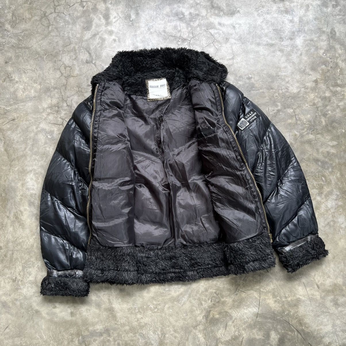 BUFFALO BOBS 2000s Maggie May Buffalo Bobs Style Down Fur Zip Jacket Size US L / EU 52-54 / 3 - 4 Thumbnail