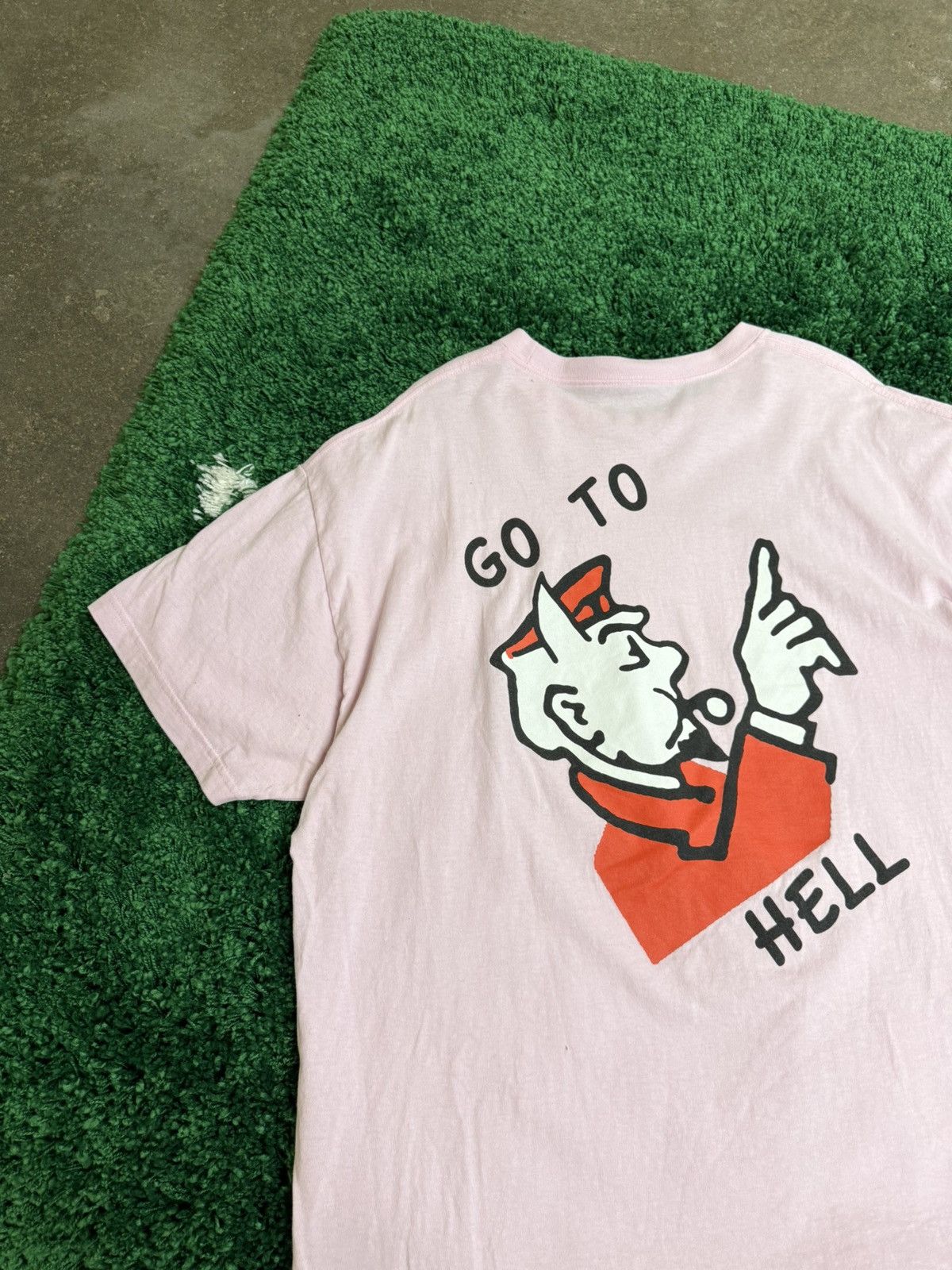Superrradical Superrradical " Go To Hell " Monopoly Tee Pink Sz. 2XL XXL Size US XXL / EU 58 / 5 - 2 Thumbnail
