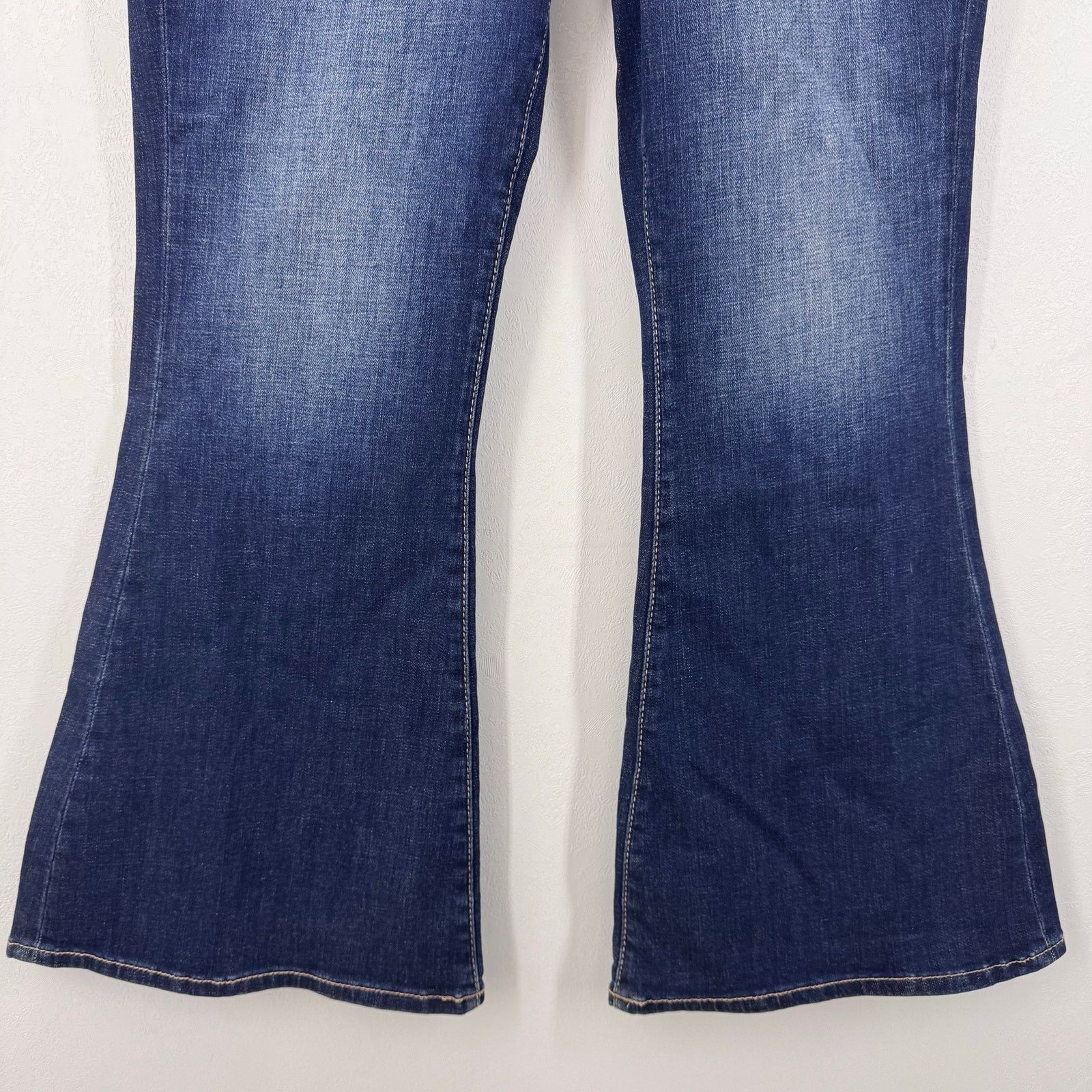 Stitch's Jeans Sterling & Stitch Flare Jeans Womens 31x32 Blue Cowgirl Boho Size 31" - 4 Thumbnail