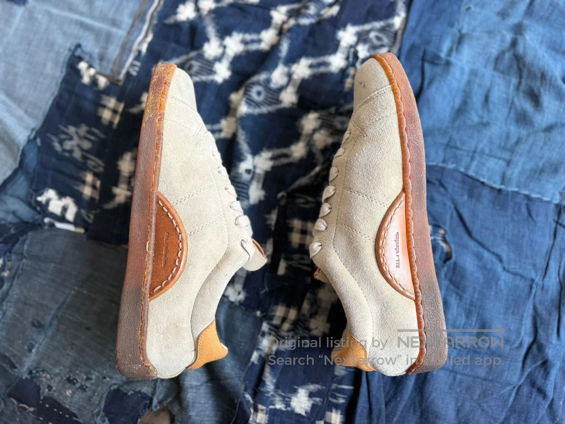 Visvim visvim foley folk sneakers in orange. Size US 11 / EU 44 - 4 Thumbnail