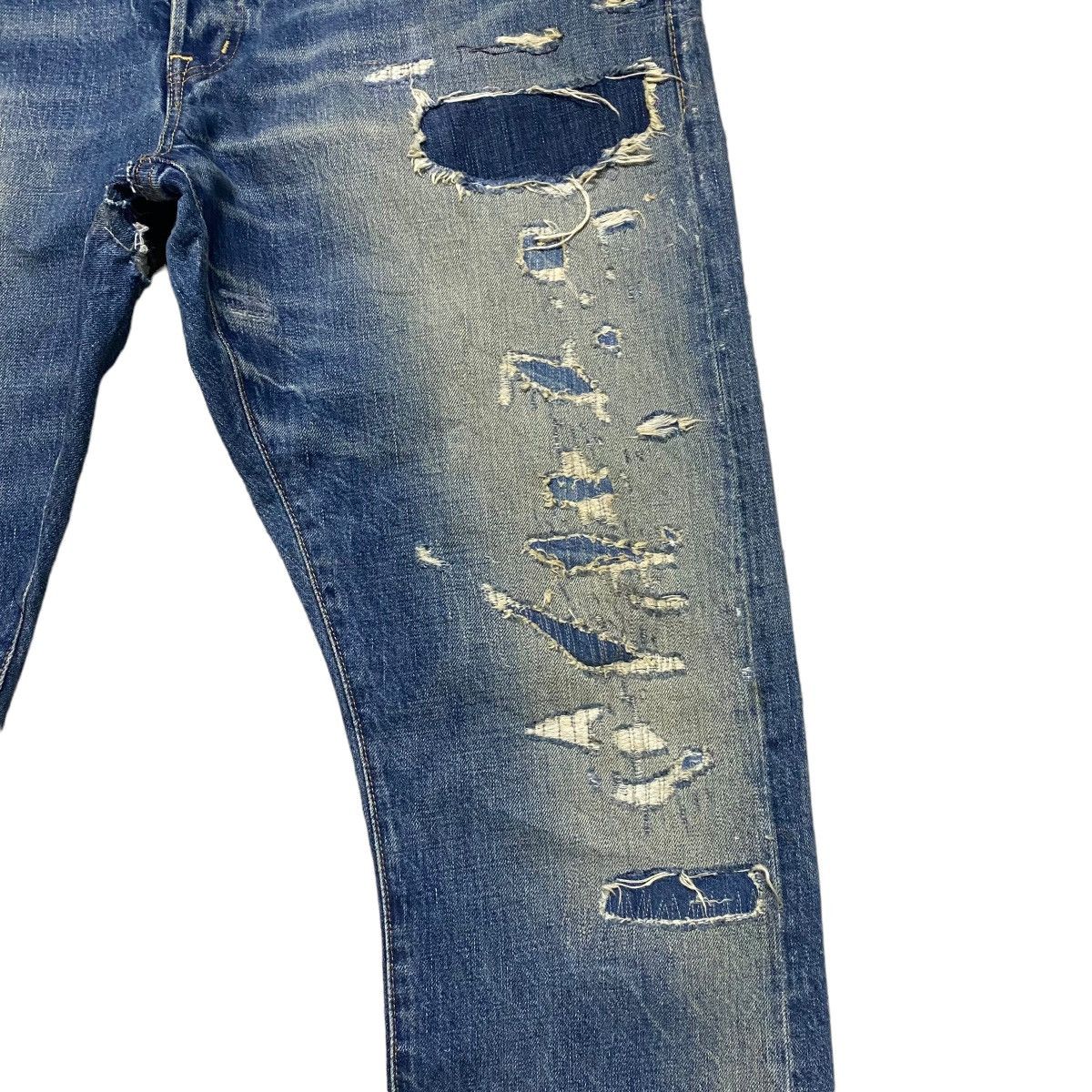 Denim & Supply Ralph Lauren Denim And Supply Ralph Lauren Distress Denim Patchwork Jeans Size US 38 / EU 54 - 7 Thumbnail