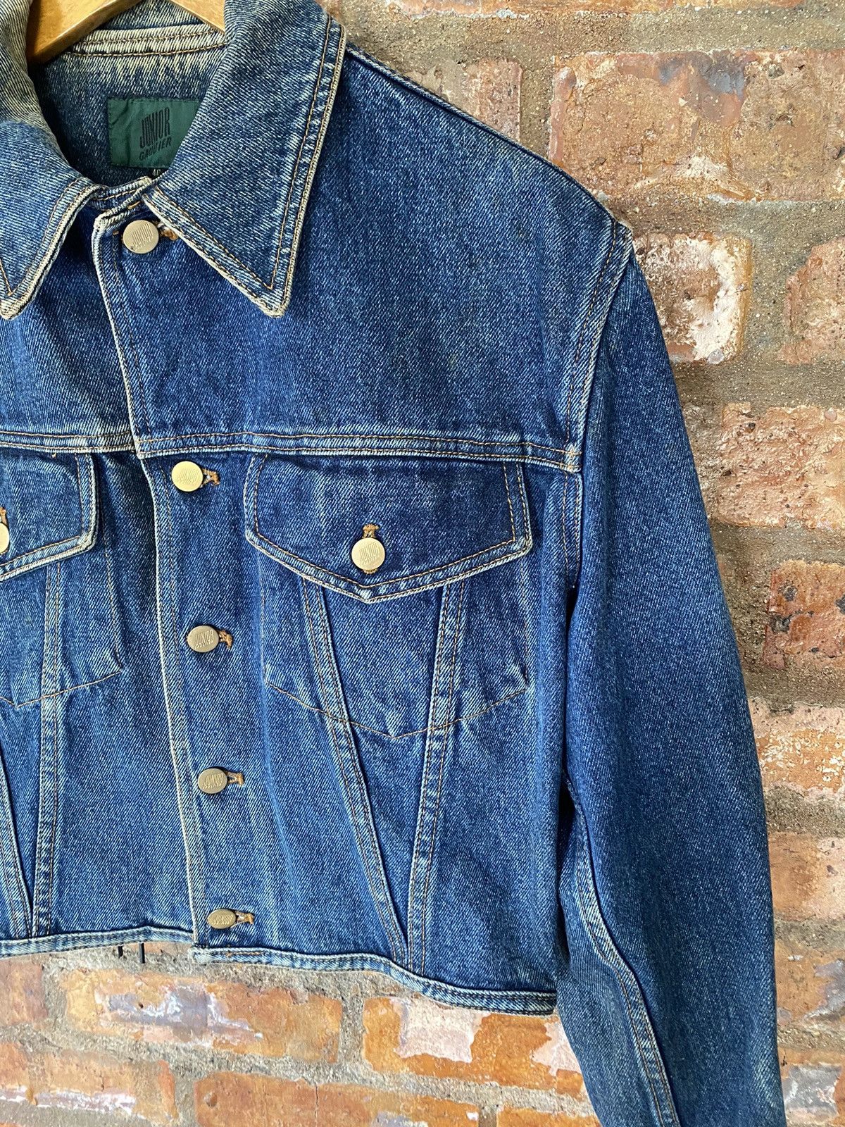Jean Paul Gaultier 1988 JPG lace up crop denim Jacket Size M / US 6-8 / IT 42-44 - 5 Thumbnail